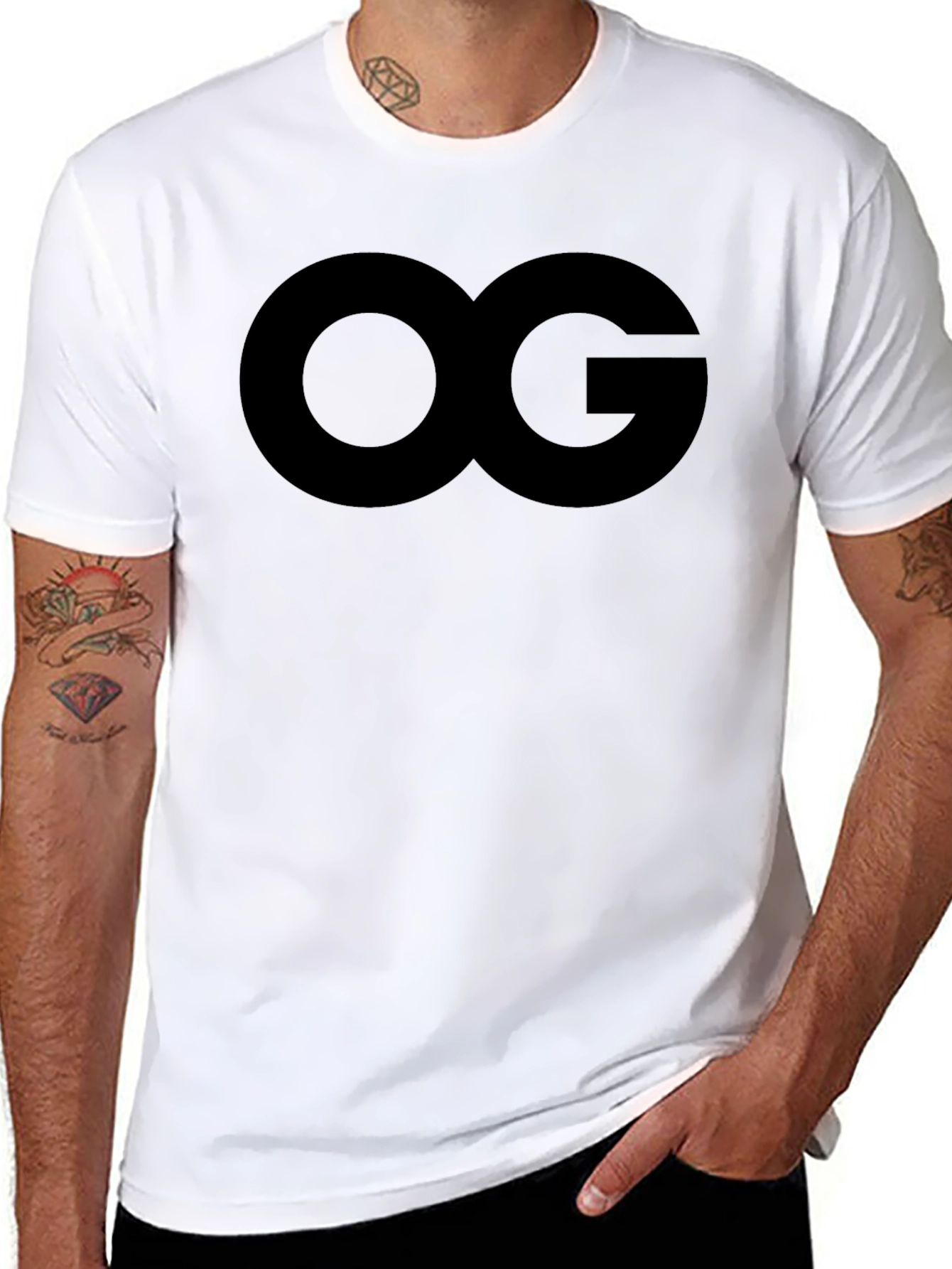 Black OG Black Graphic Tee - Urban Streetwear view 8
