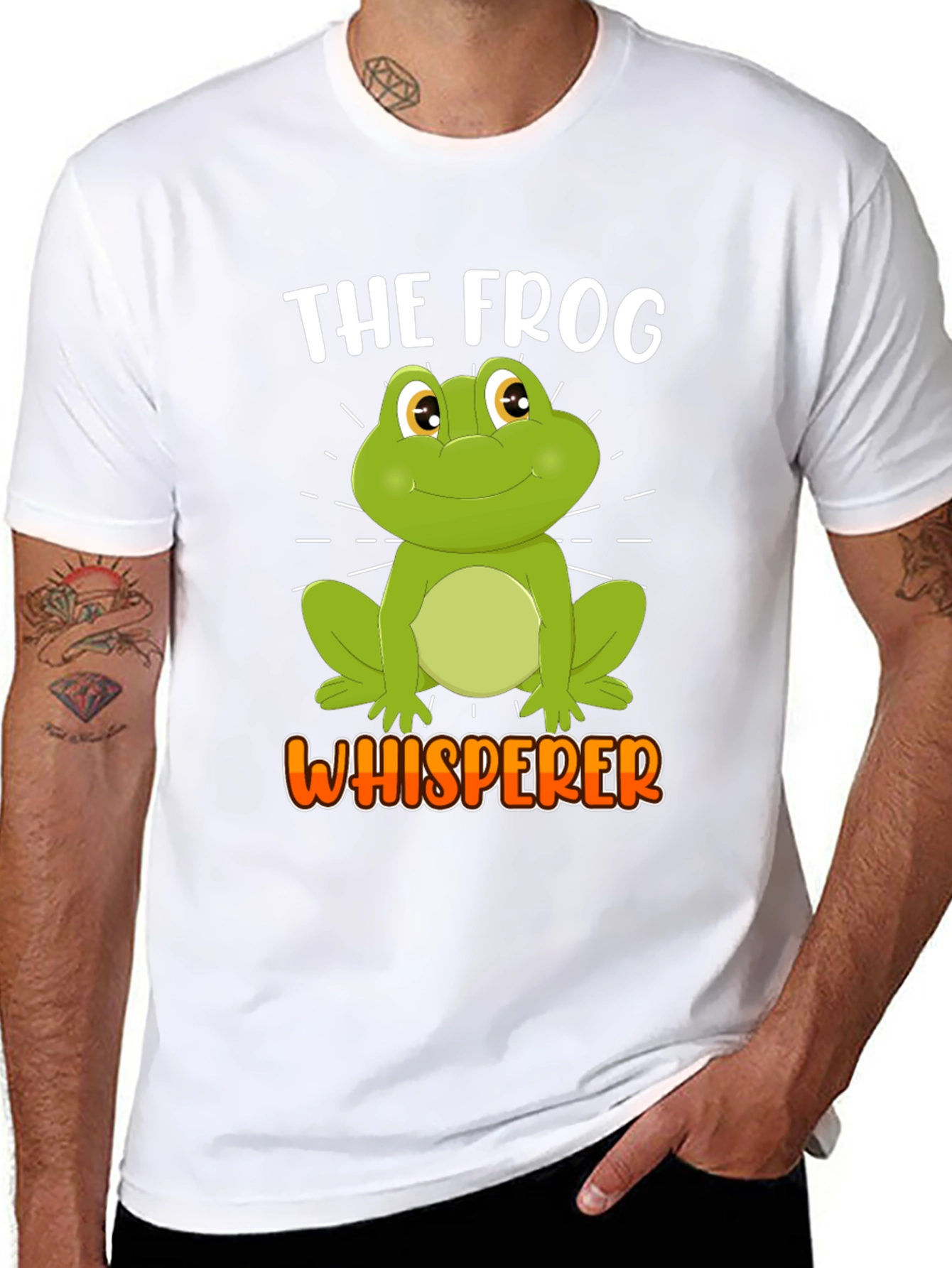 Black The Frog Whisperer Novelty T-Shirt - Funny Amphibian Lover Tee view 8