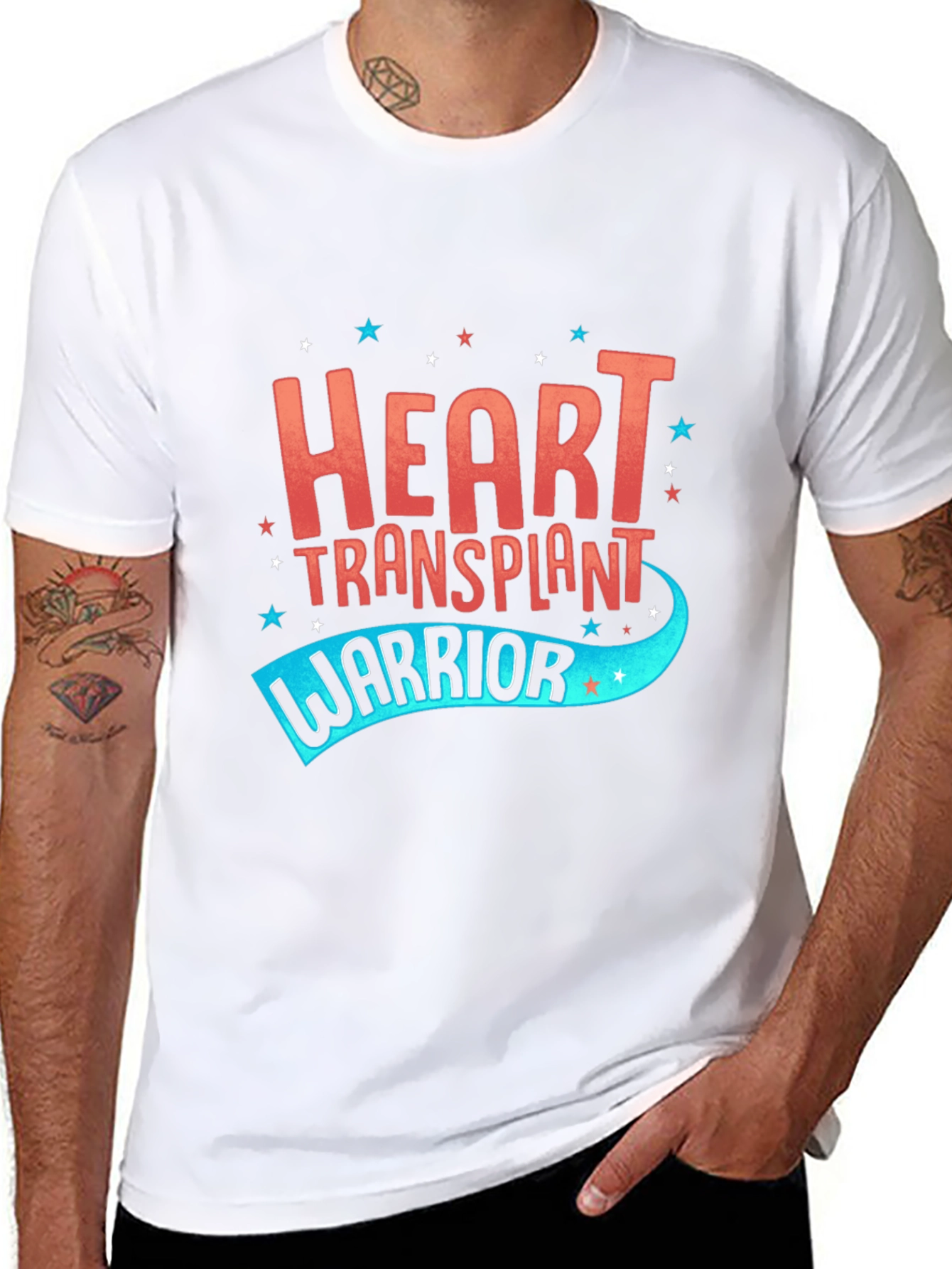 Black Heart Transplant Warrior Graphic Tee view 8