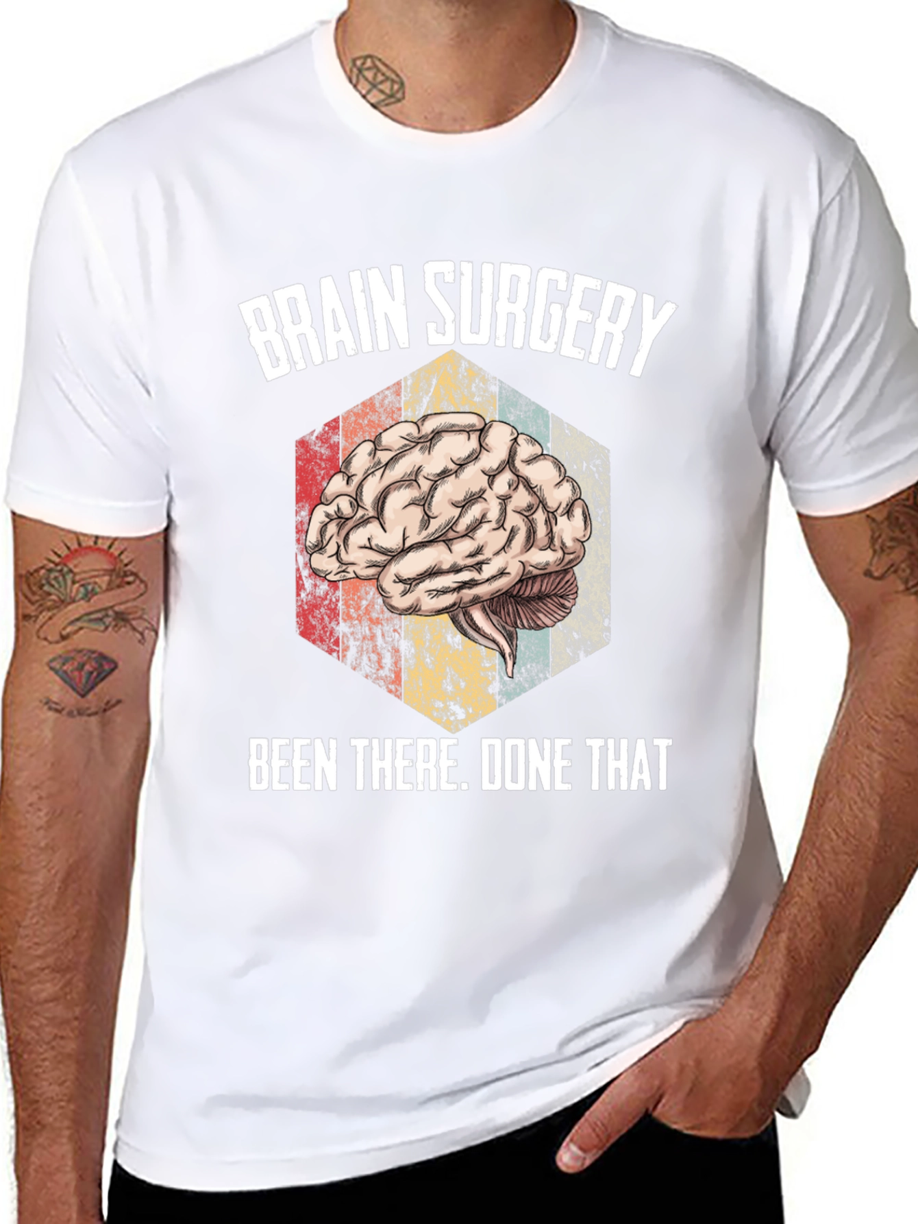 Black Brain Surgery Been There Done That Tee view 8