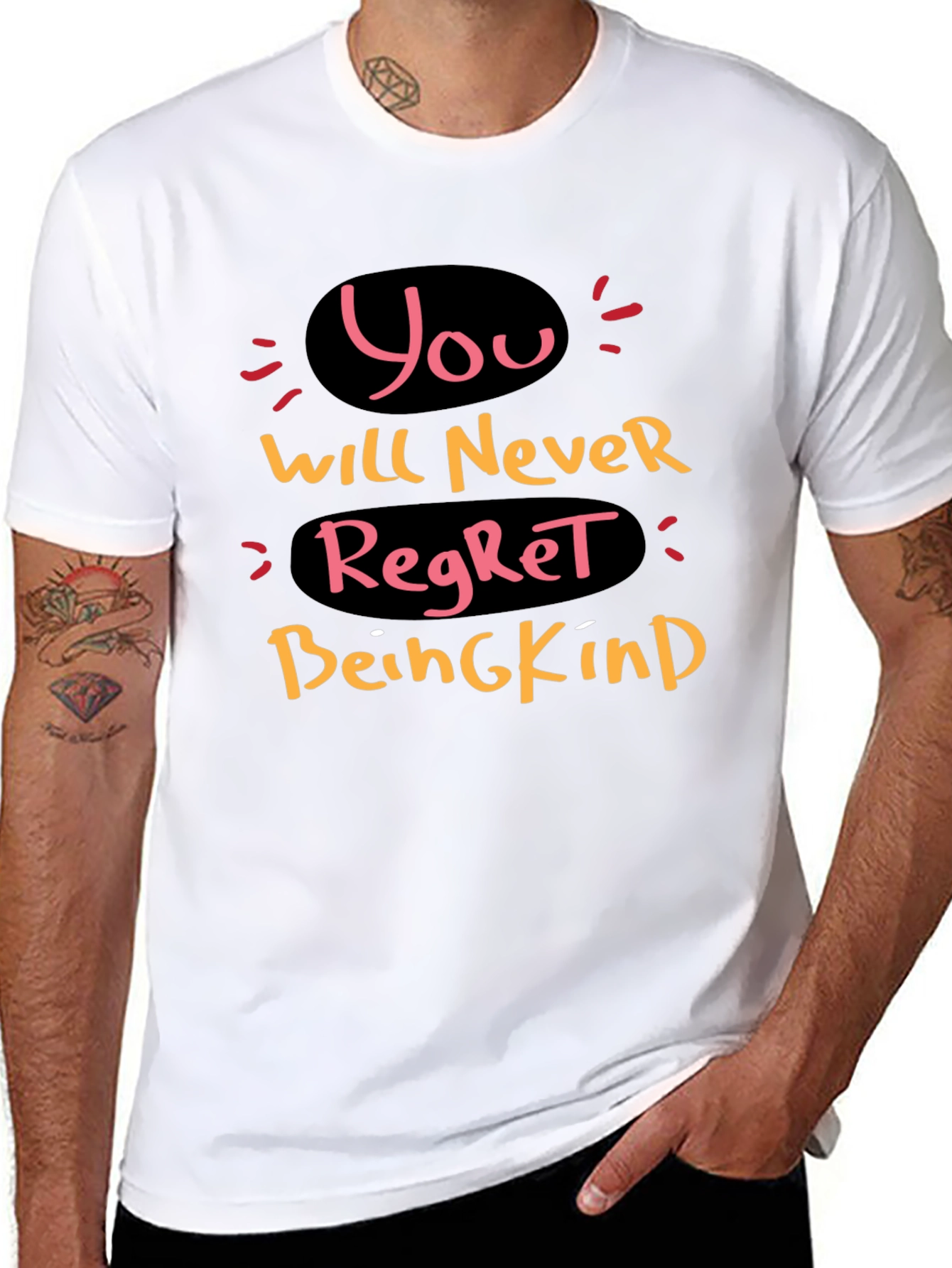 Black Kindness T-Shirt - You Will Never Regret It view 8