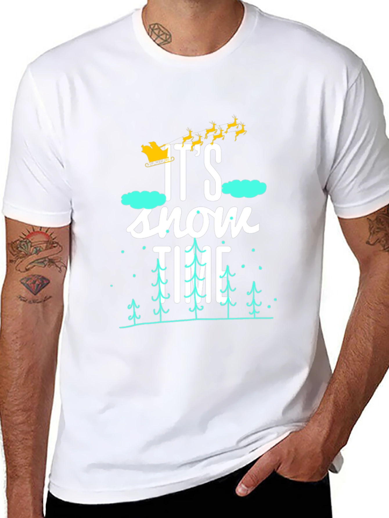 It's Snow Time Graphic Tee - 8