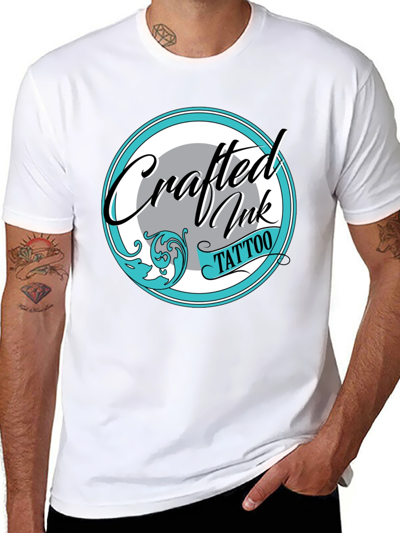Crafted Ink Tattoo Tee - Stylish Graphic Print Shirt - 8