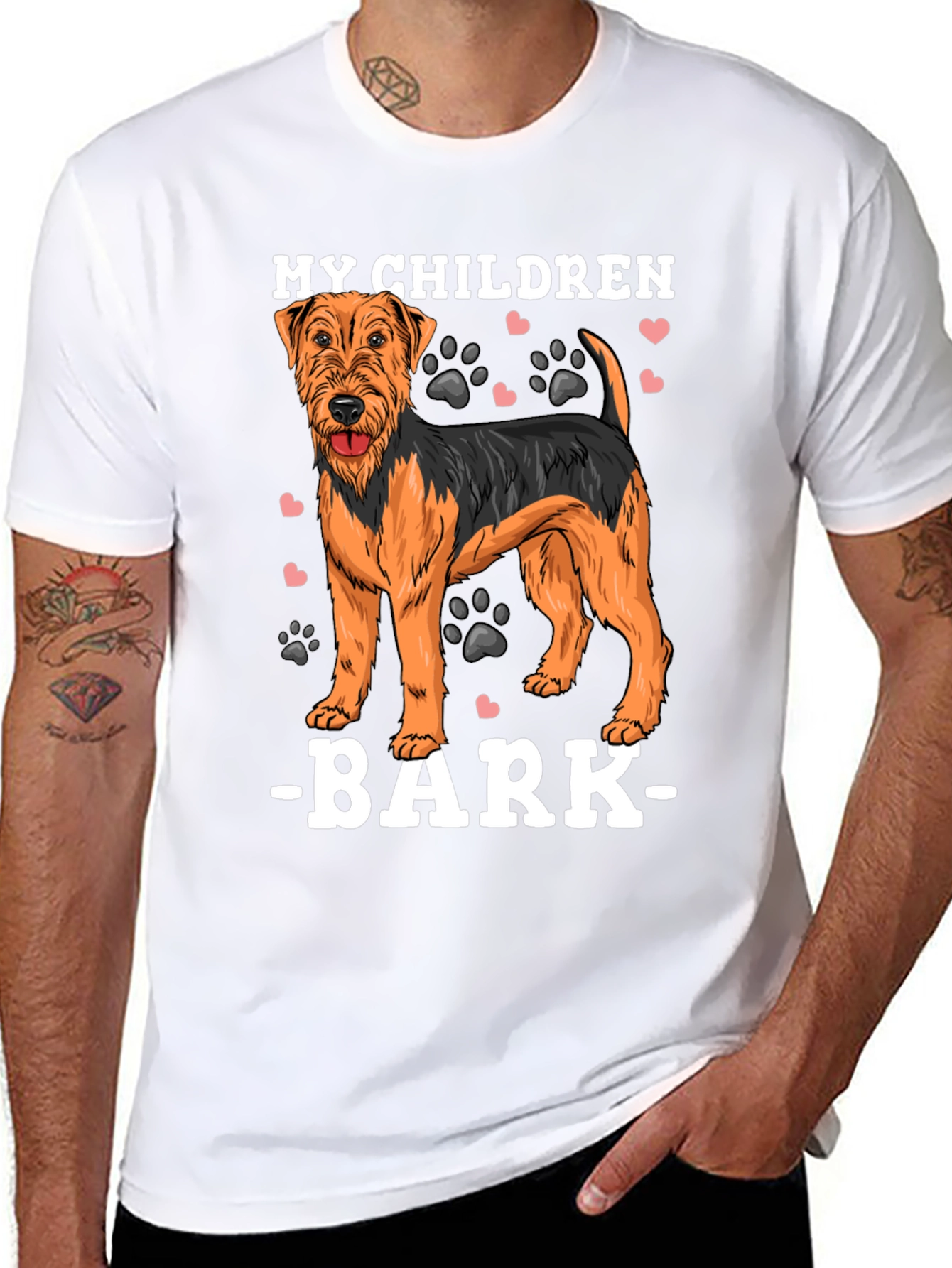 Black My Children Bark Dog T-Shirt view 8