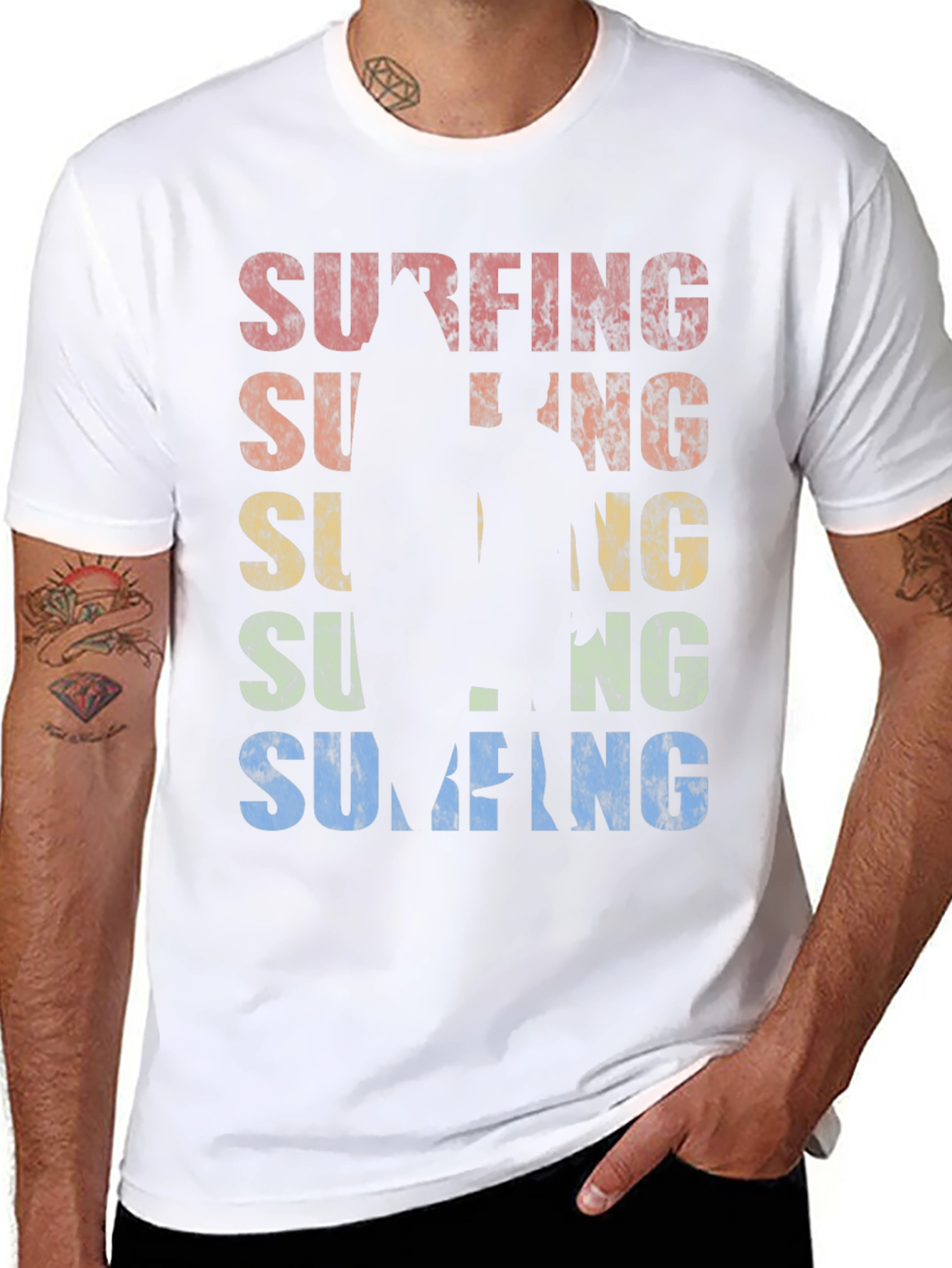 Vintage Surfing Graphic Tee - Retro Style - 8