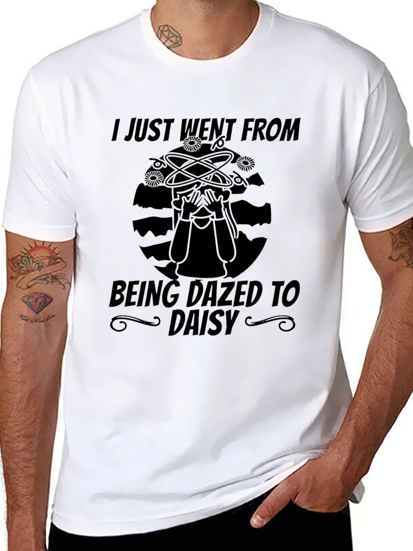 Black Dazed to Daisy Graphic Tee view 8