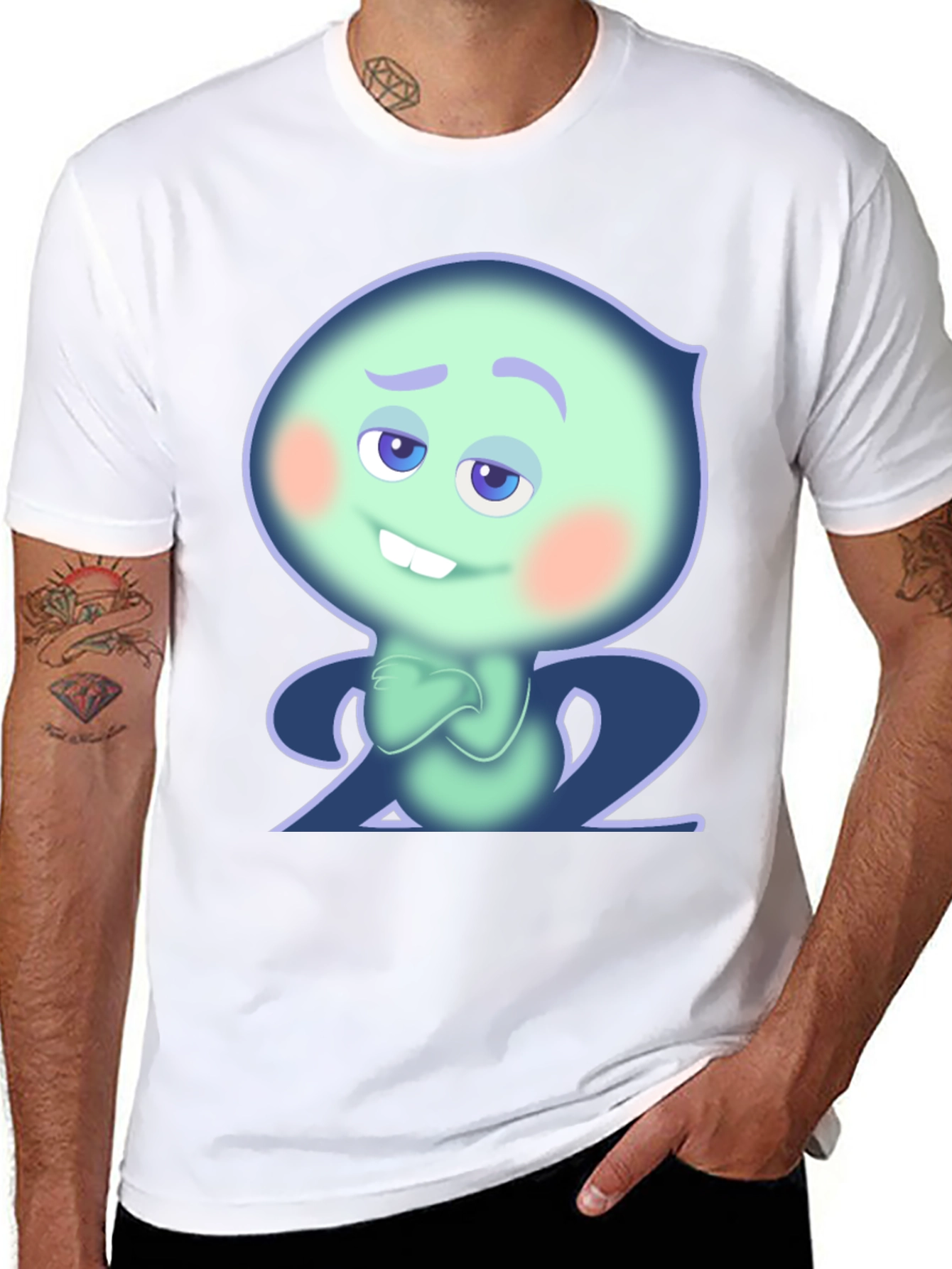 Black Soul 22 Graphic T-Shirt - Black Cotton Tee view 8