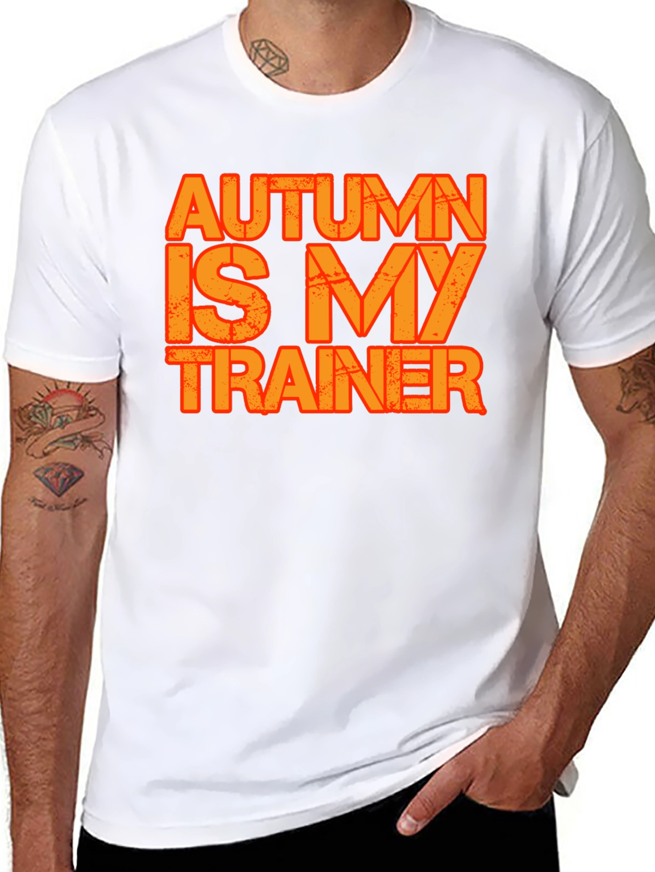 Black Autumn is My Trainer Graphic T-Shirt view 8