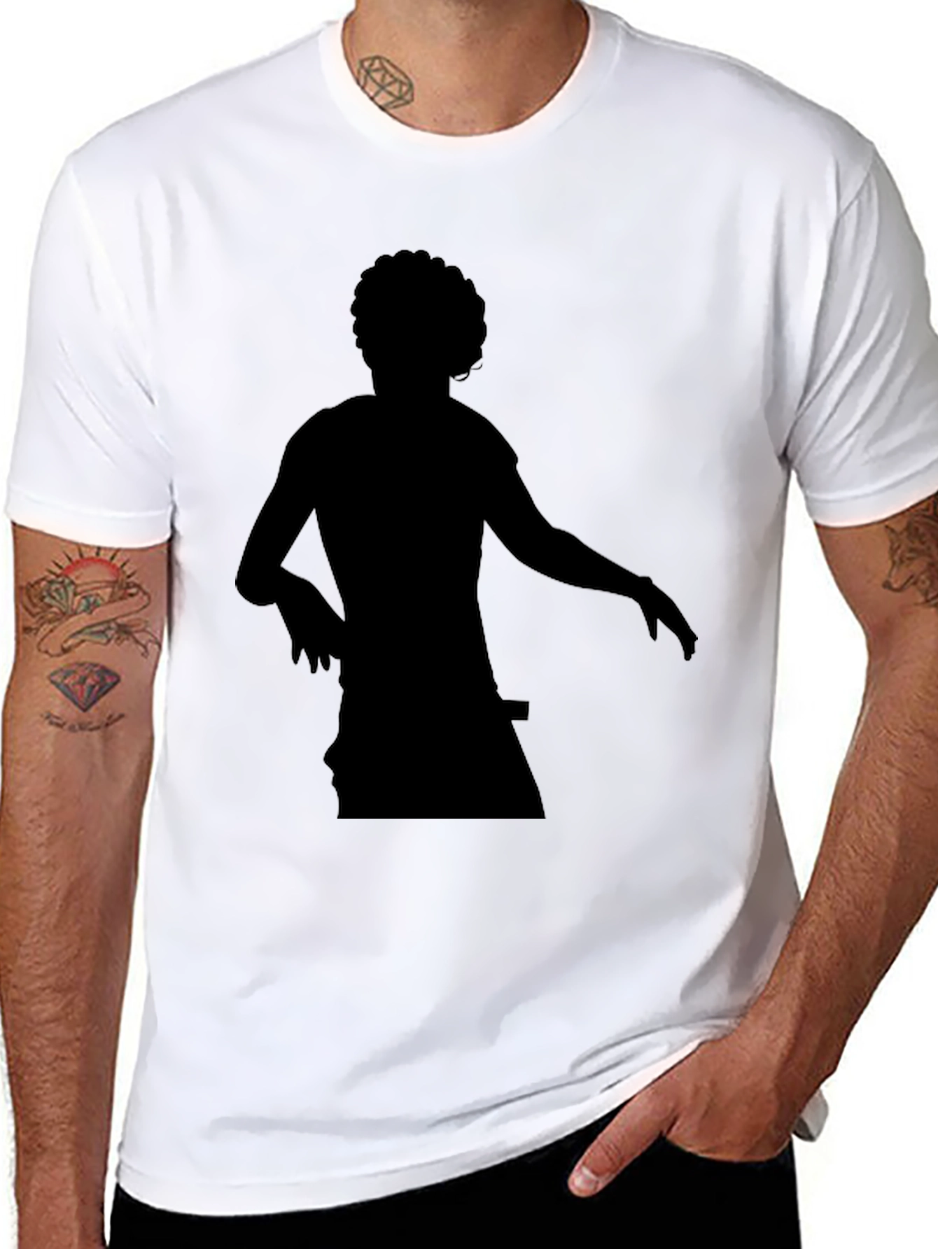 Black Black Silhouette Tee view 8