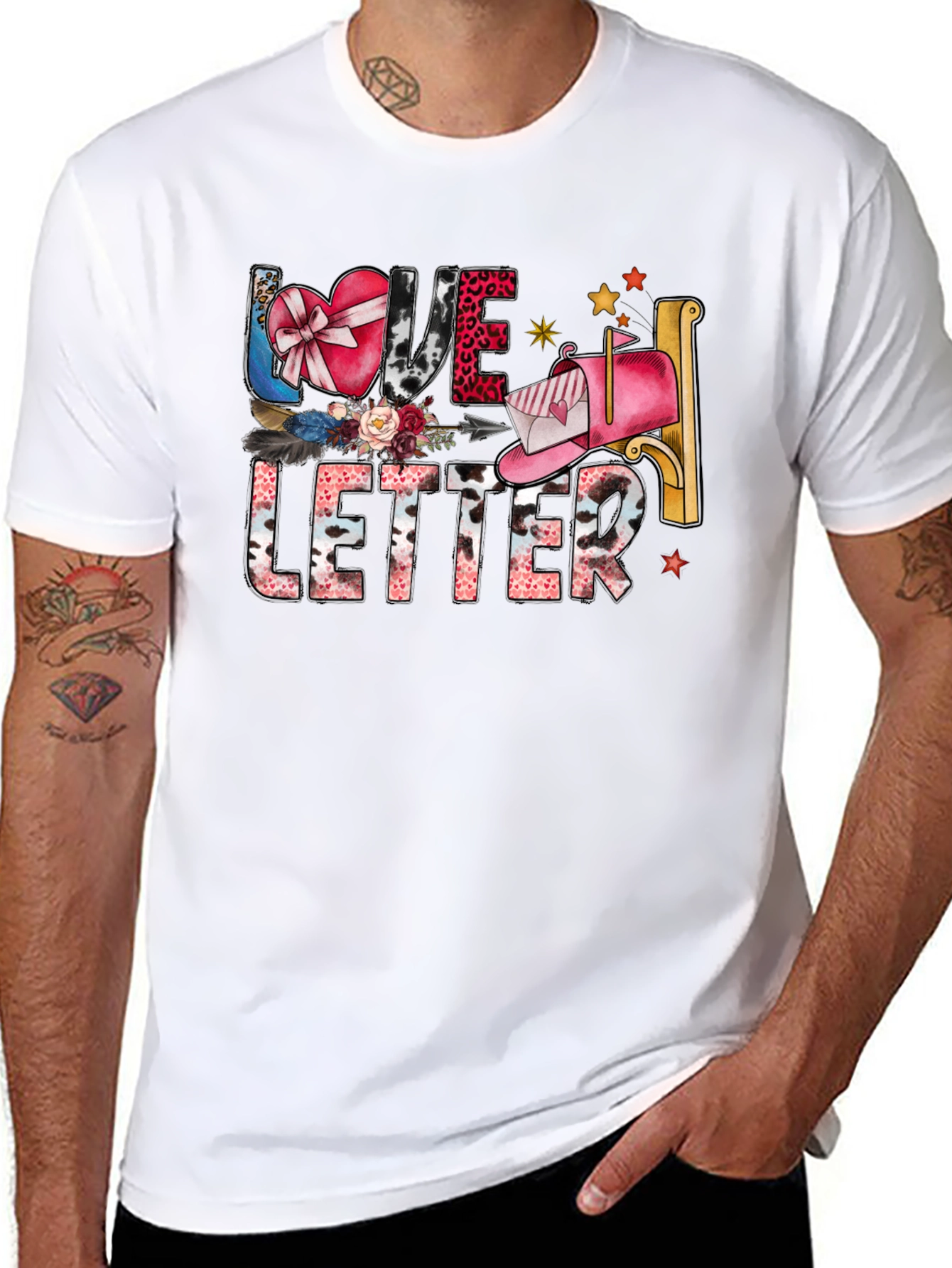Black Love Letter Graphic T-Shirt view 8