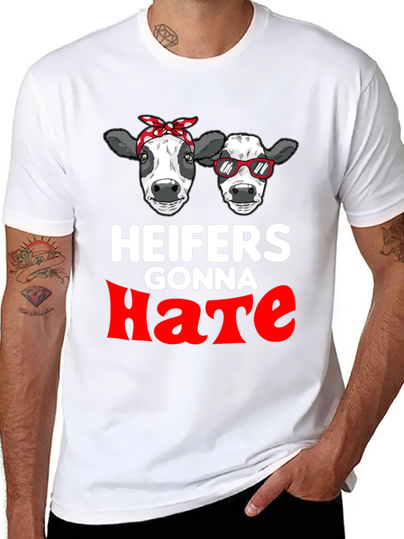 Black Heifers Gonna Hate Graphic T-Shirt view 8