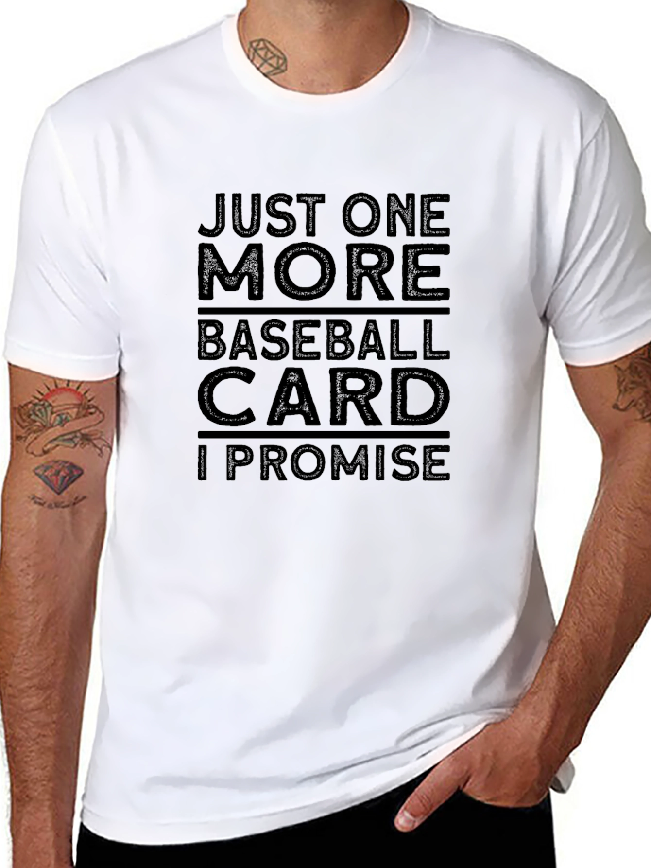 Just One More Baseball Card T-Shirt - 8
