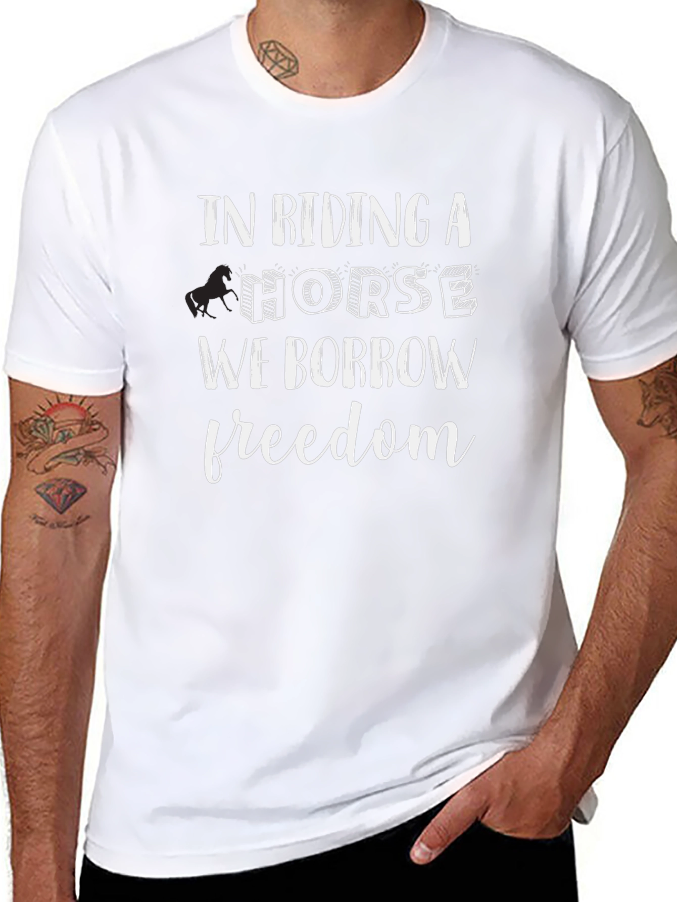 In Riding a Horse We Borrow Freedom T-Shirt - 8