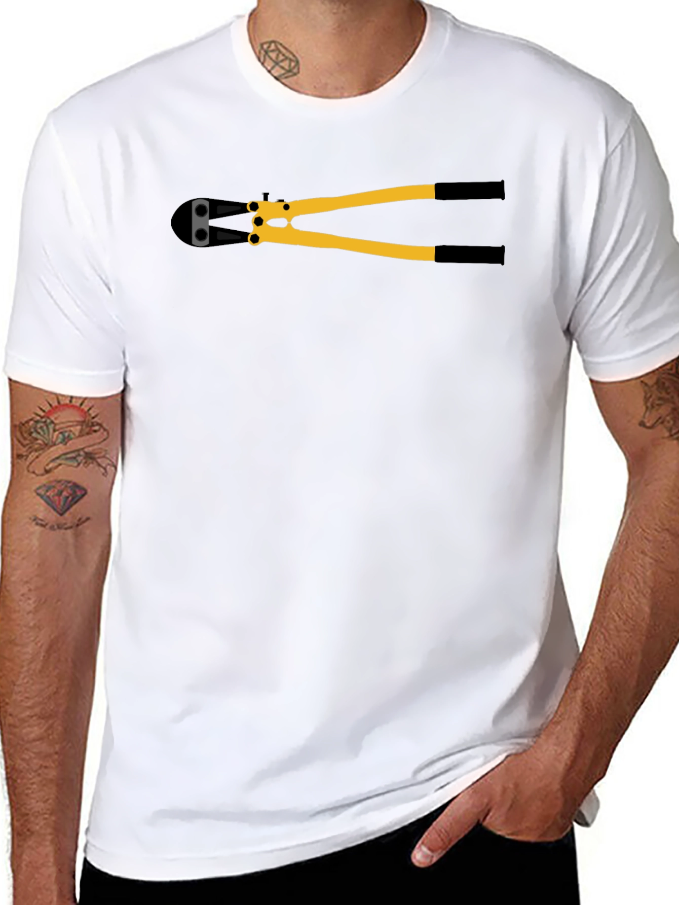 Black Bolt Cutter Graphic Tee - Black view 8