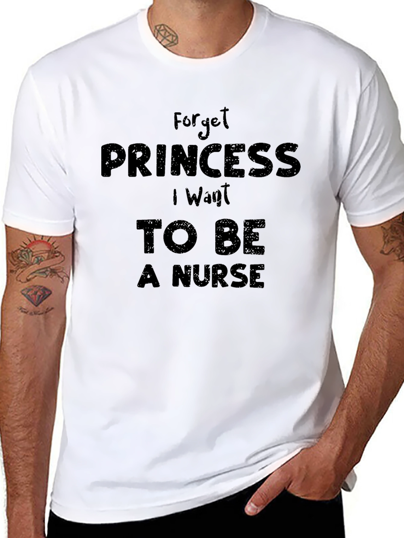 Black Forget Princess, Nurse T-Shirt - Comfortable & Stylish view 8