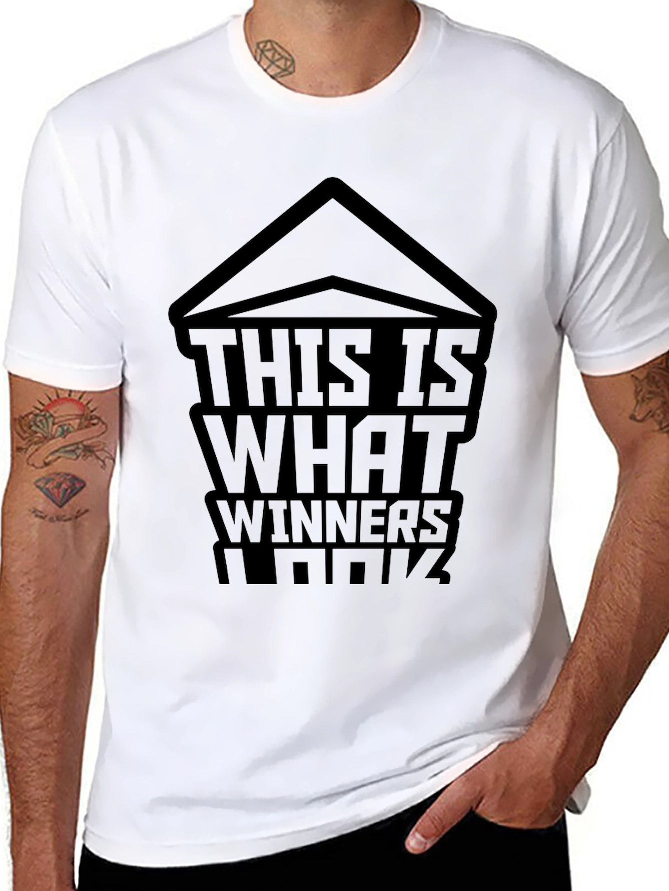 Black This Is What Winners Look Like - Black T-Shirt view 8