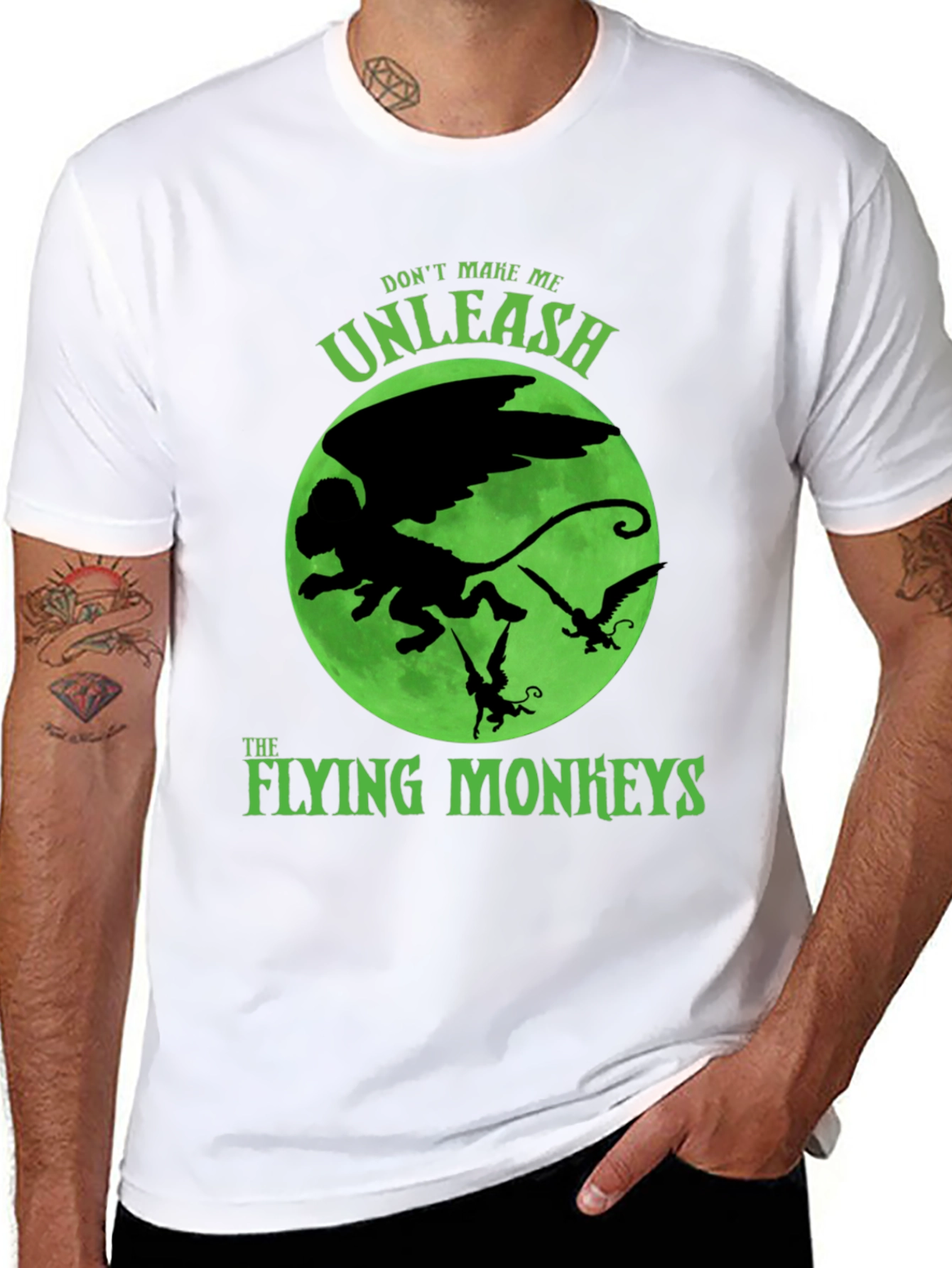 Black Flying Monkeys Graphic T-Shirt view 8