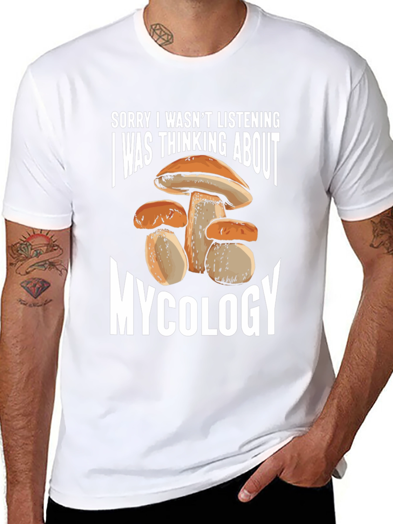 Black Mycology Thinking T-Shirt view 8