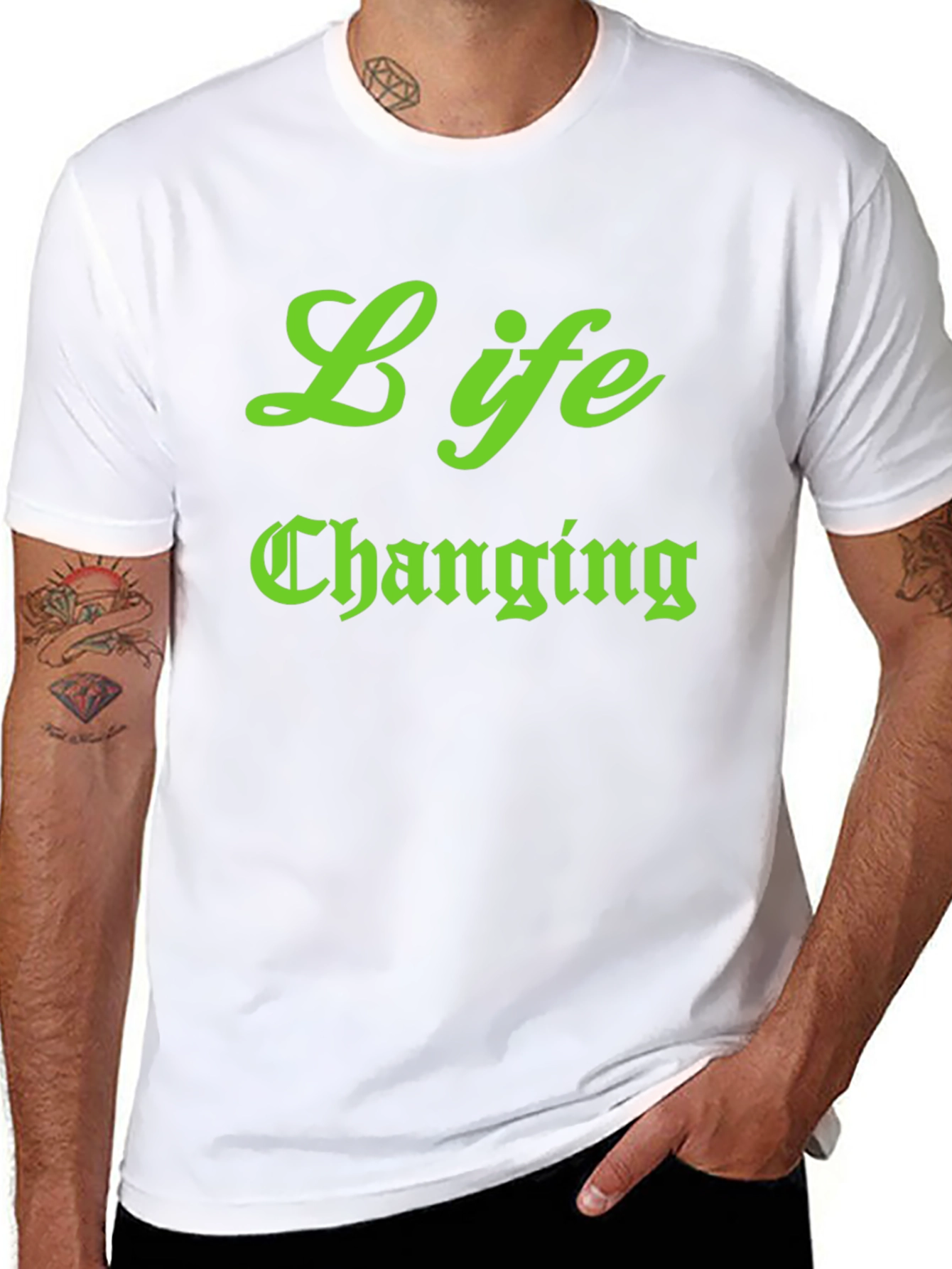 Black Life Changing Black Graphic Tee view 8