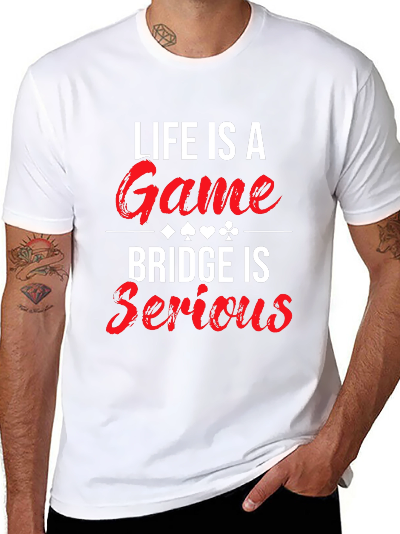 Black Life is a Game Bridge is Serious T-Shirt view 8