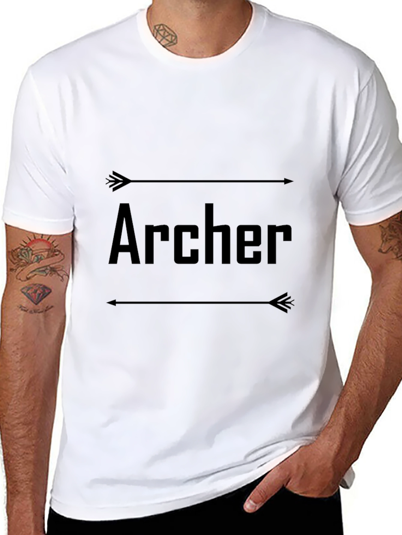 Black Archer Graphic T-Shirt view 8