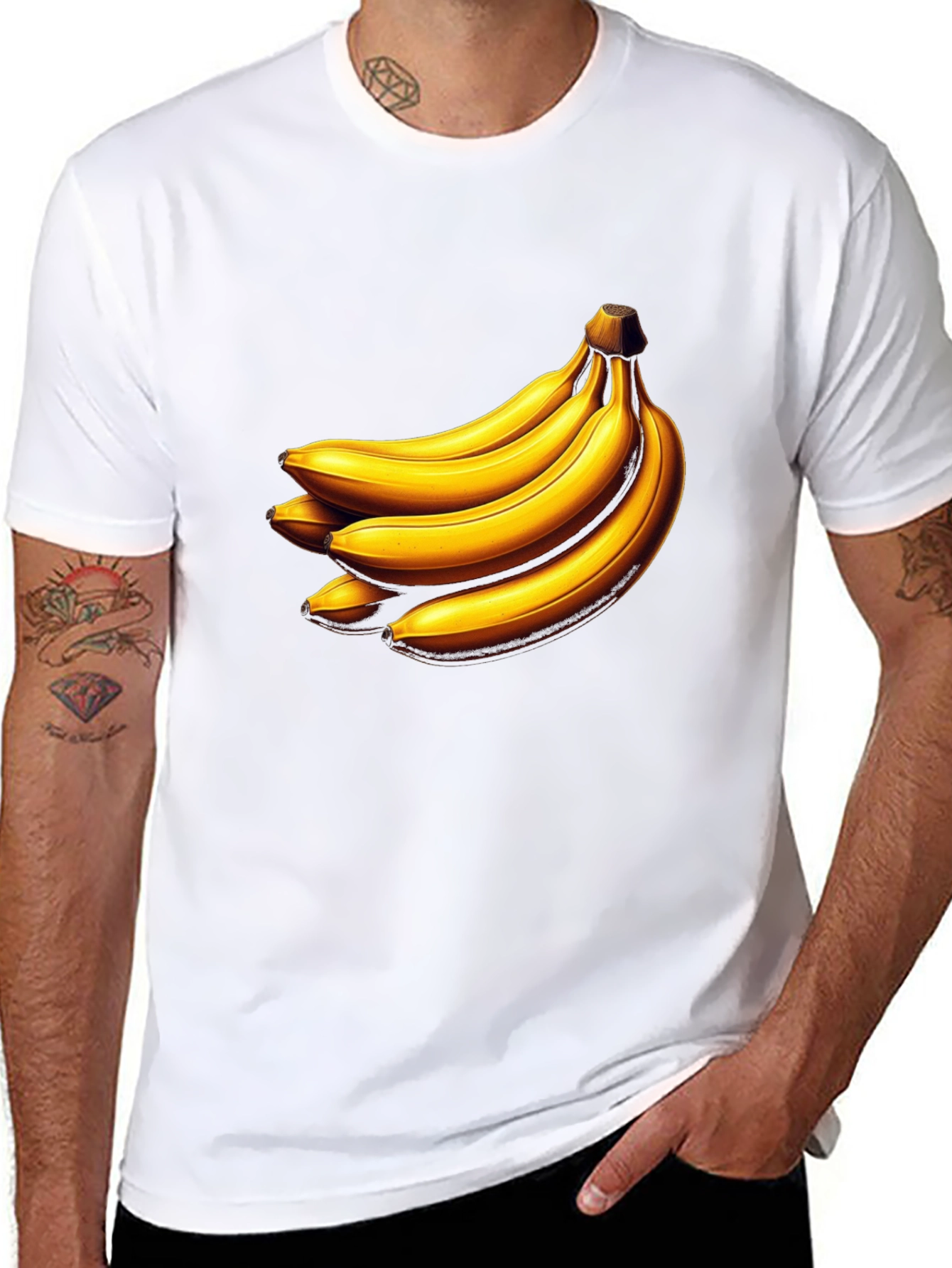 Black Banana Graphic Tee - Unique Fruit Design view 8