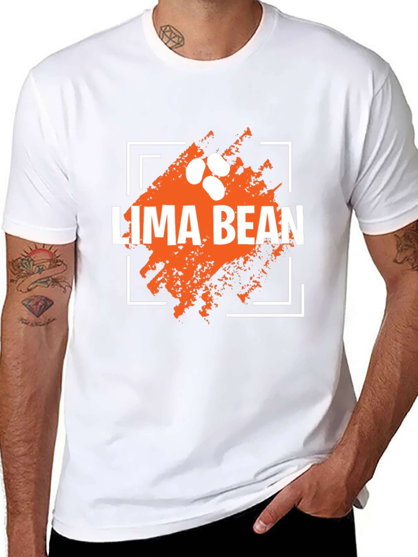 Lima Bean T-Shirt - Fun Food Graphic Tee - 8