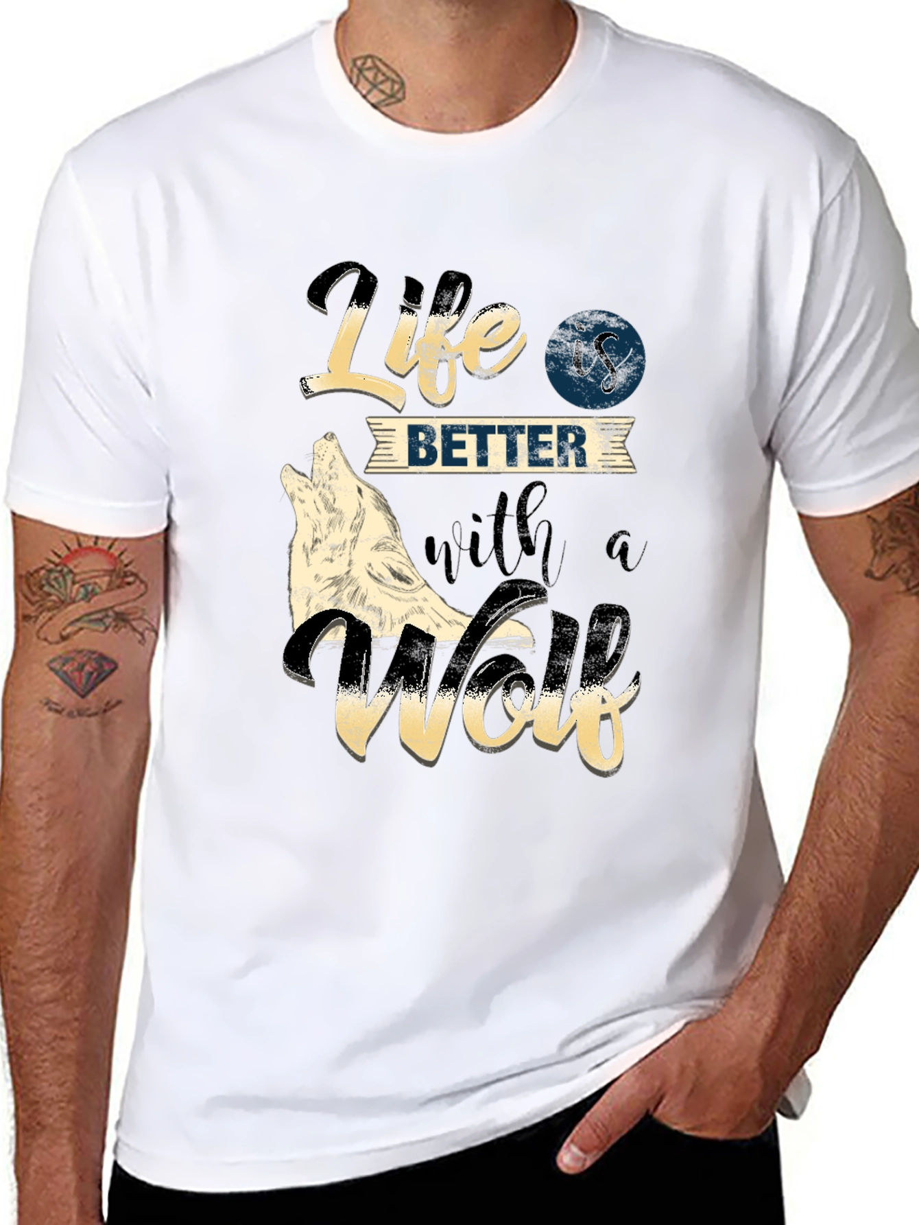 Life is Better with a Wolf T-Shirt - 8