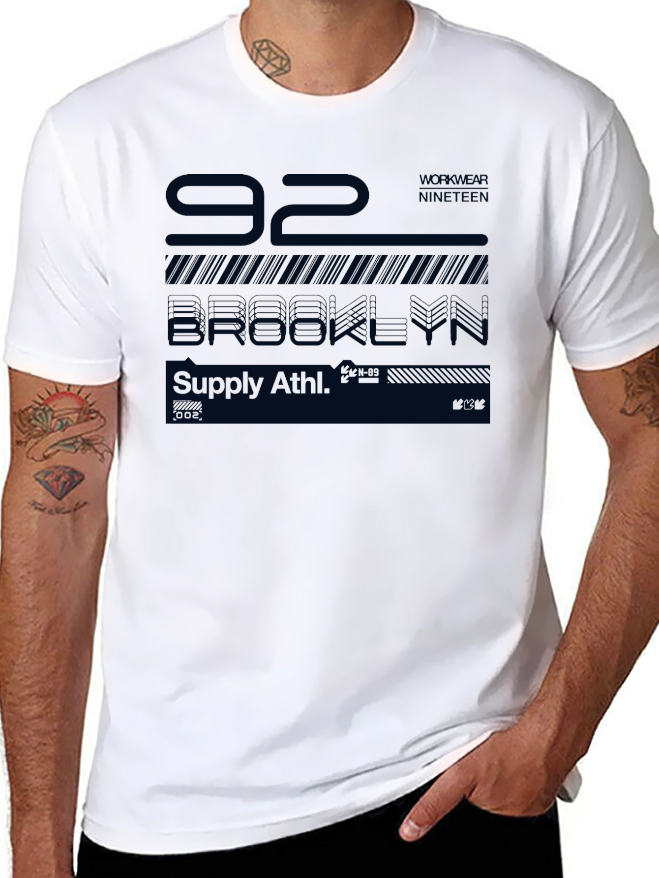 Black Brooklyn 92 Men's Graphic Tee - Athletic Supply view 8