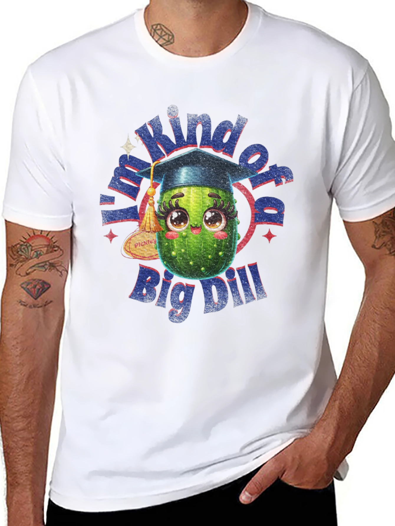Black Kind of a Big Dill T-Shirt - Graduation Gift view 8