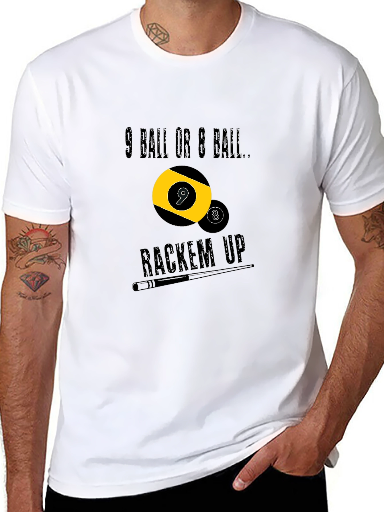 9 Ball or 8 Ball Graphic Tee - 8