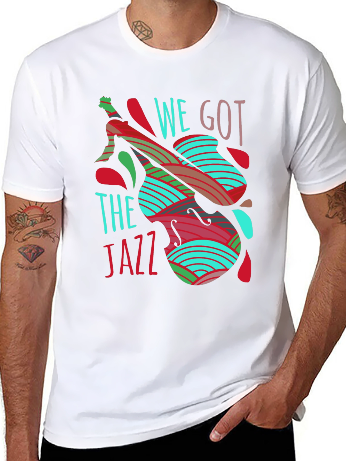 Black We Got The Jazz T-Shirt - Unique Music Tee view 8