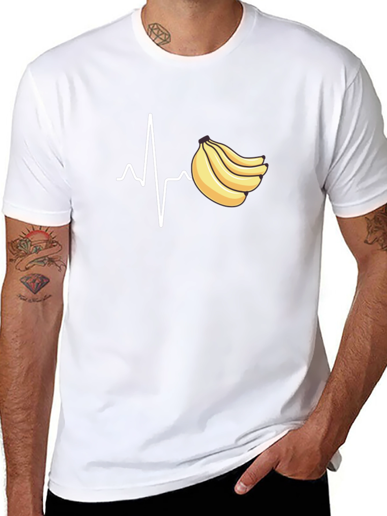 Black Banana Heartbeat Graphic Tee - Unisex view 8