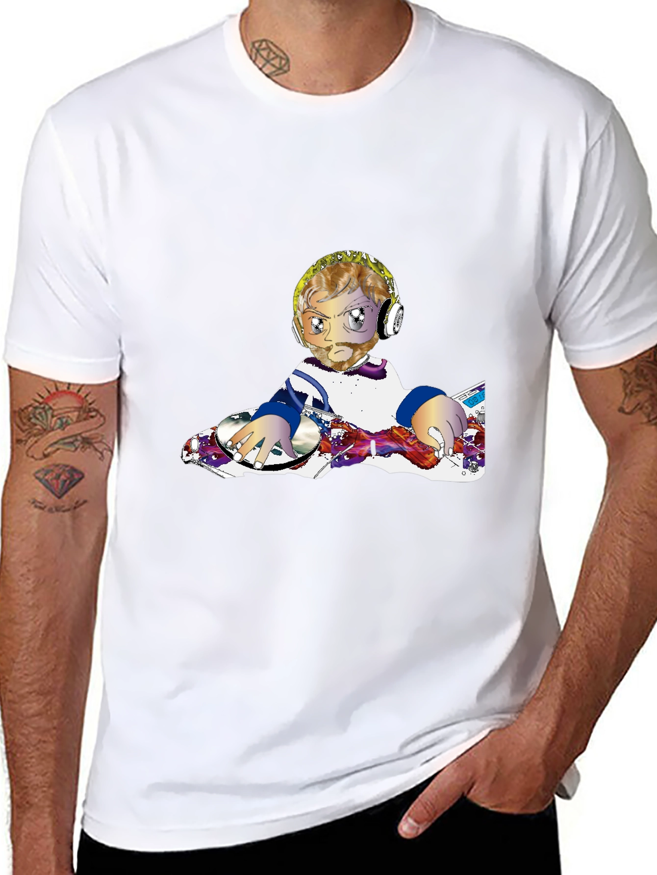 DJ Anime Graphic T-Shirt - 8