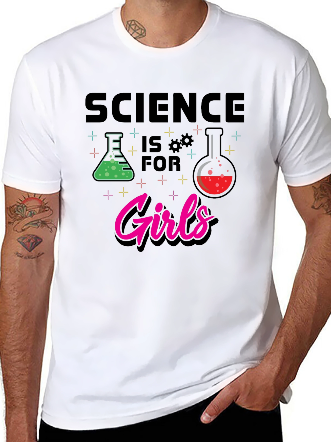 Black Science is for Girls T-Shirt view 8