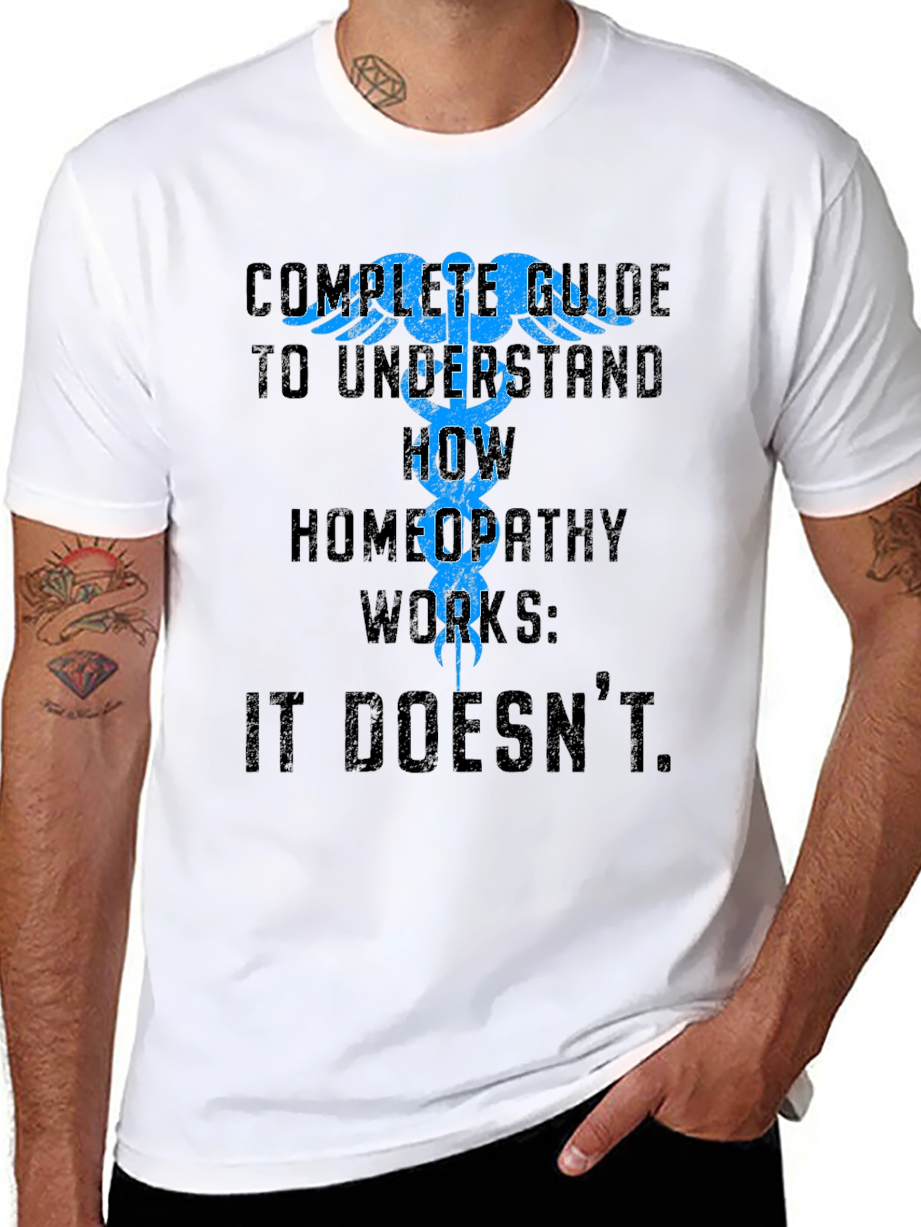 Black Funny Homeopathy T-Shirt - Complete Guide view 8