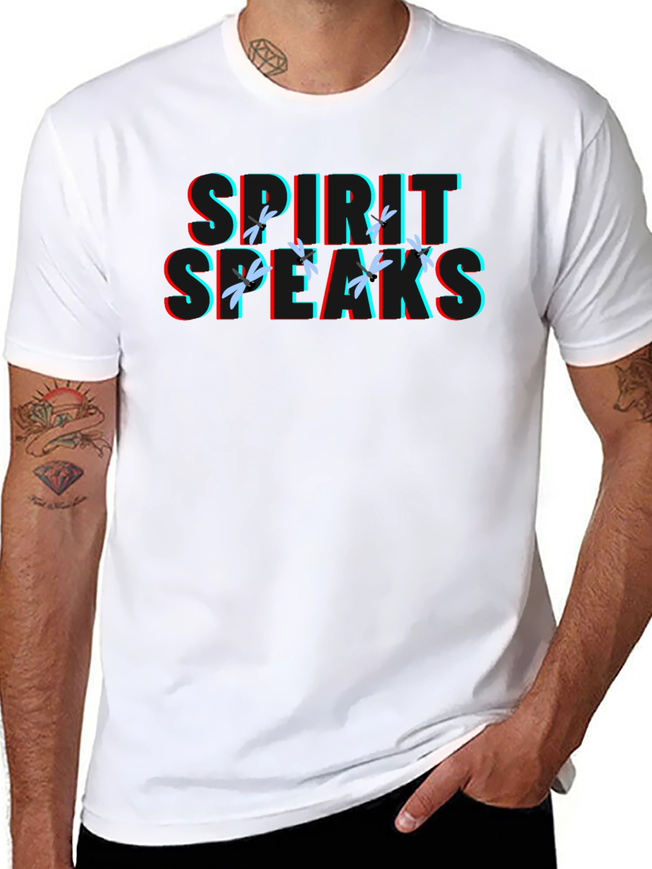 Black Spirit Speaks Graphic T-Shirt view 8