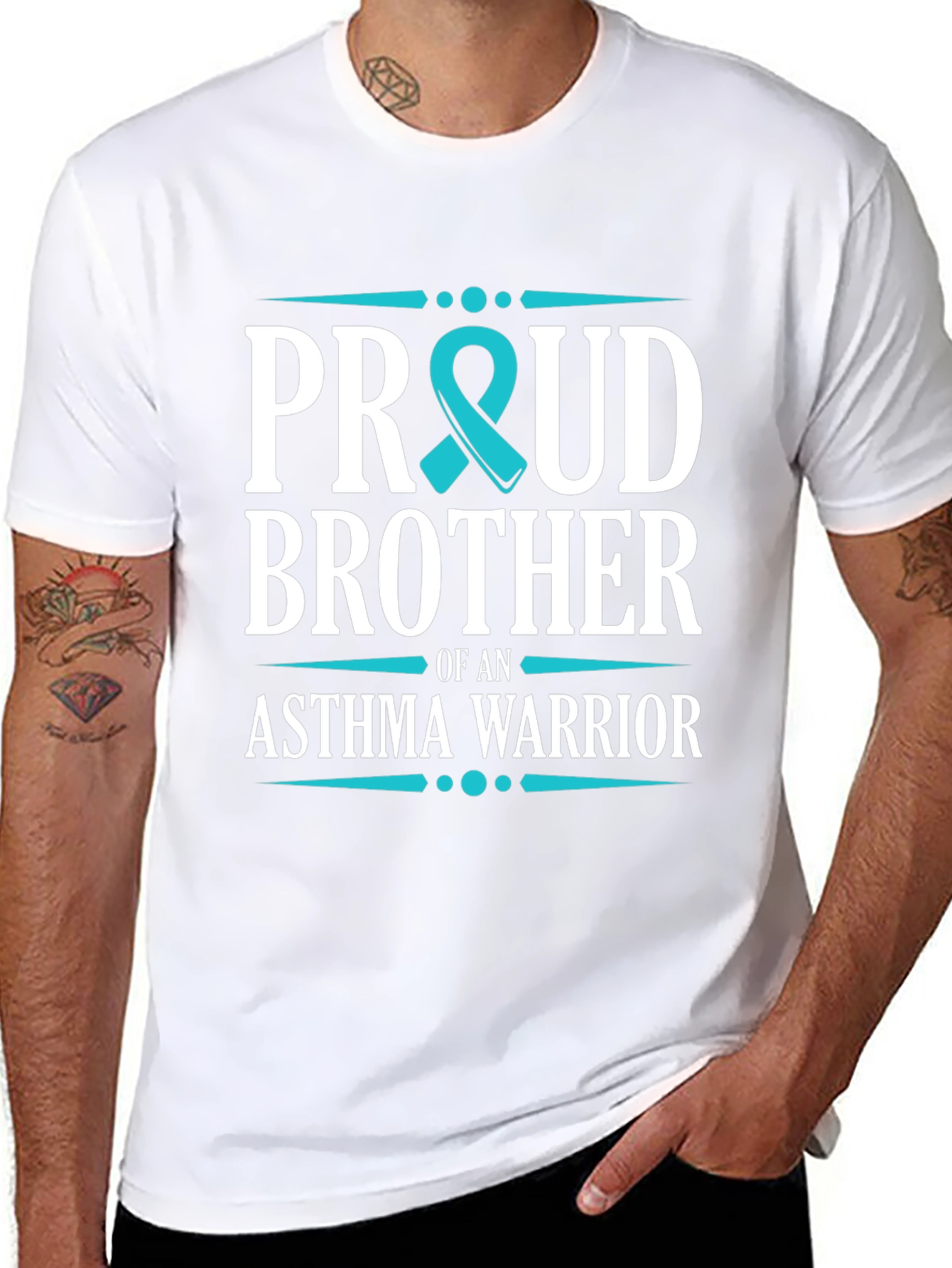 Proud Brother Asthma Warrior Graphic Tee - 8