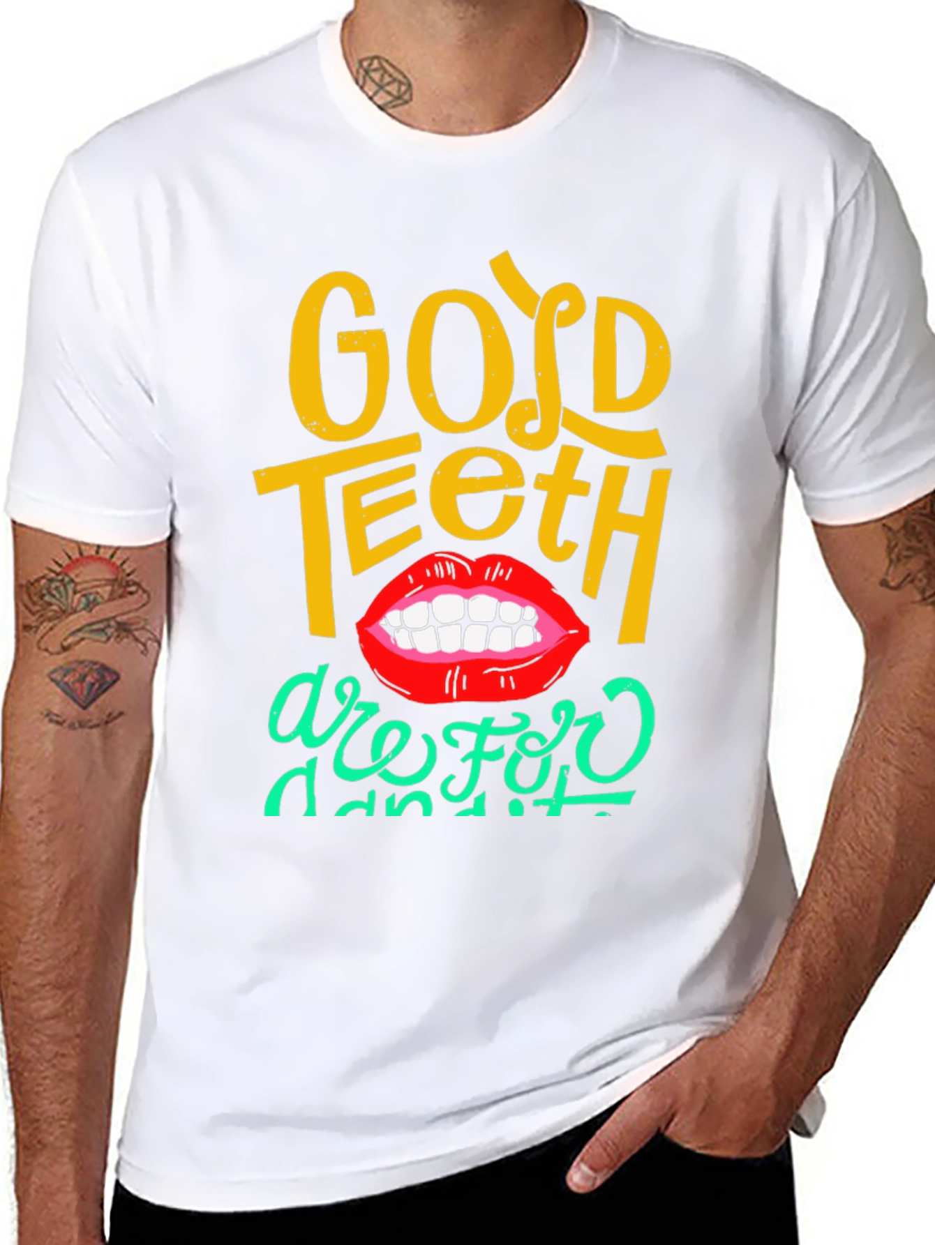 Black Good Teeth T-Shirt - Fun Dental Humor Tee view 8