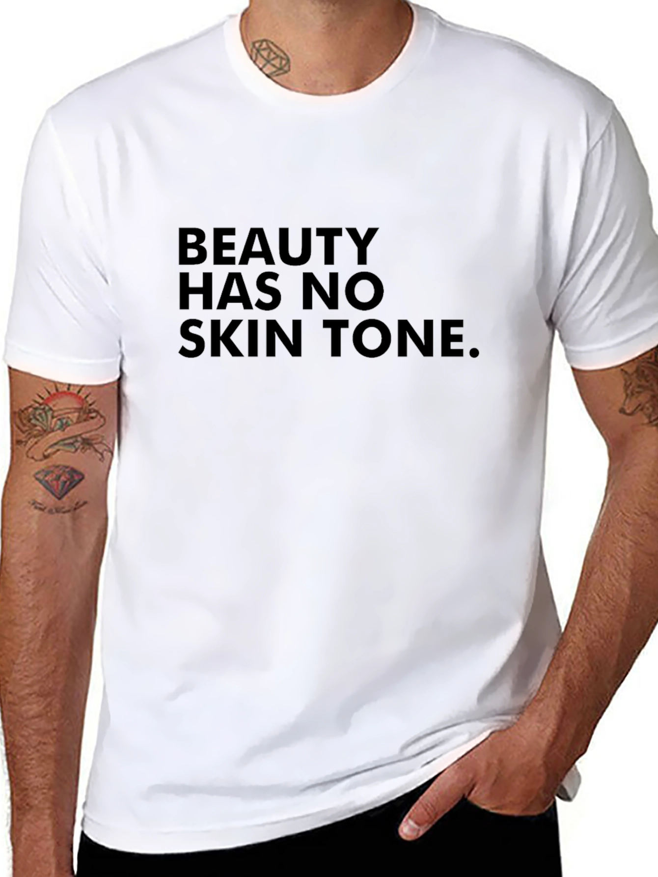 Black Beauty Has No Skin Tone Black Graphic T-Shirt view 8