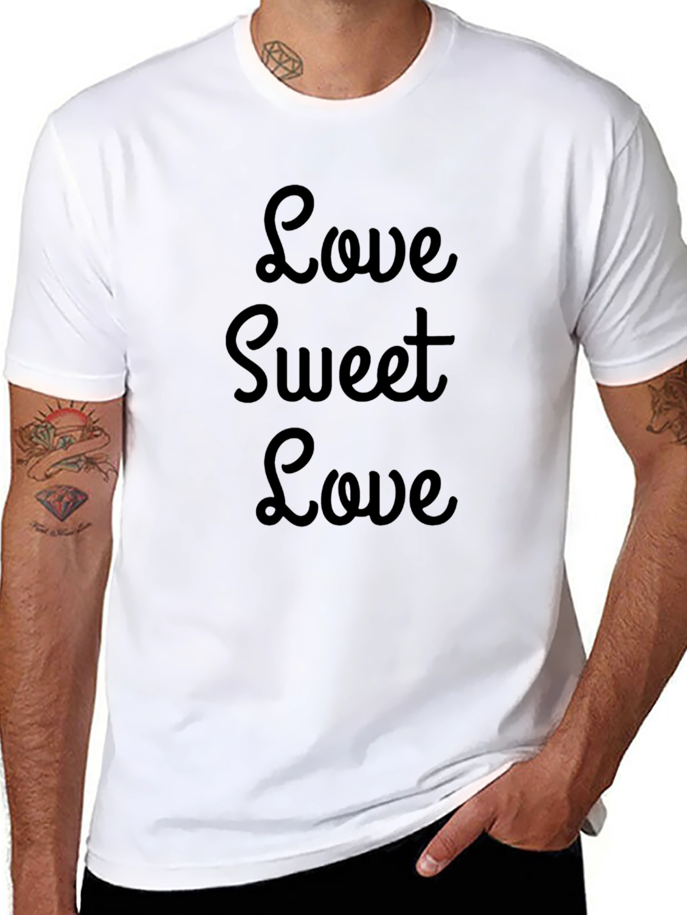 Black Love Sweet Love Black T-Shirt view 8