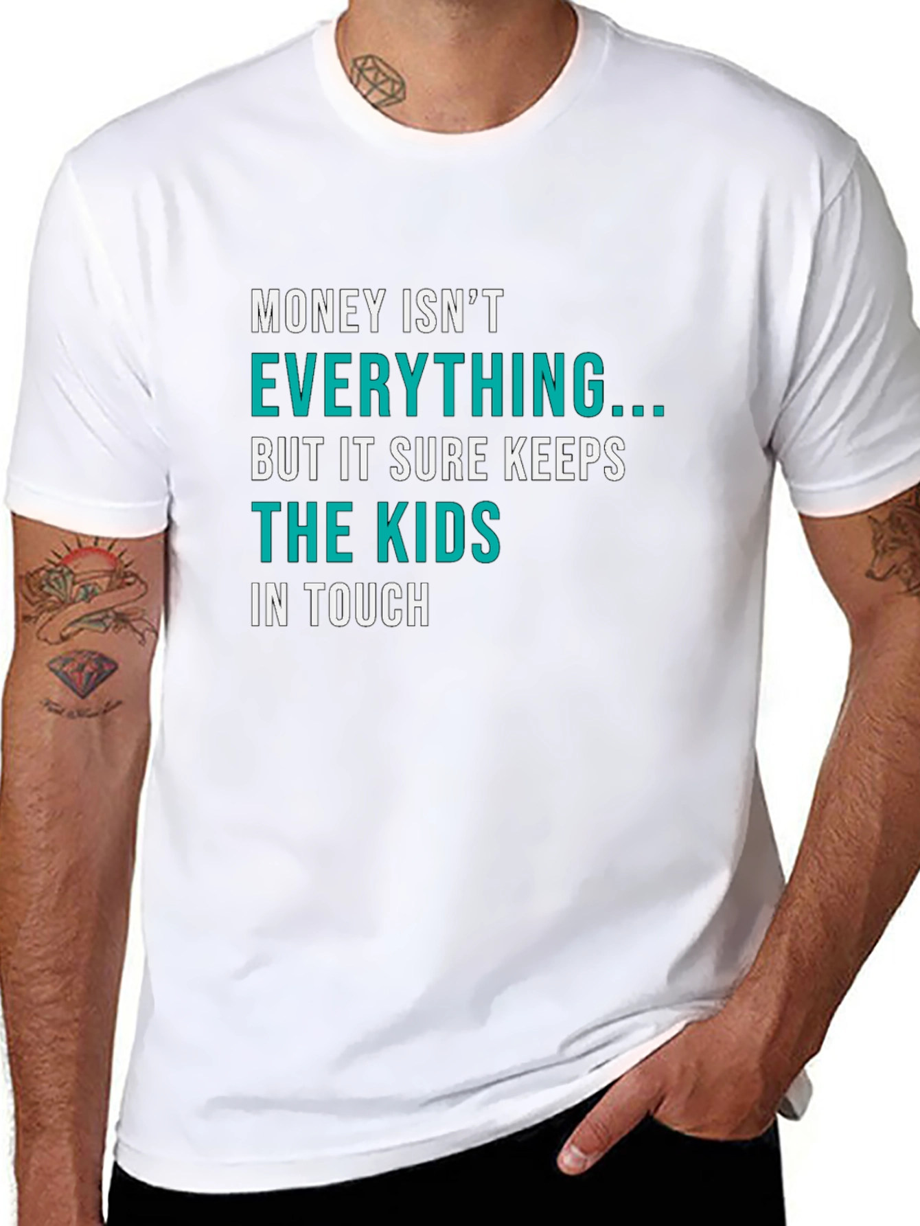 Black Funny Money Kids T-Shirt view 8