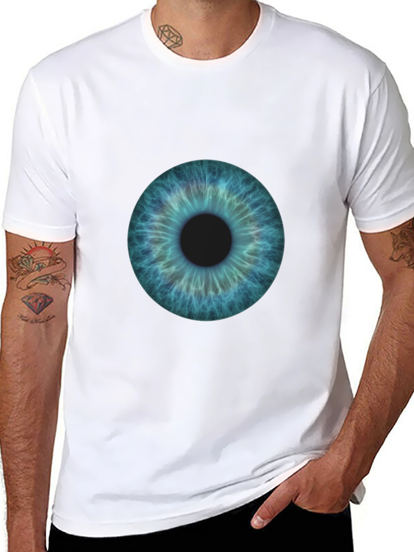 Black Eye See You Tee - Black Graphic T-Shirt view 8
