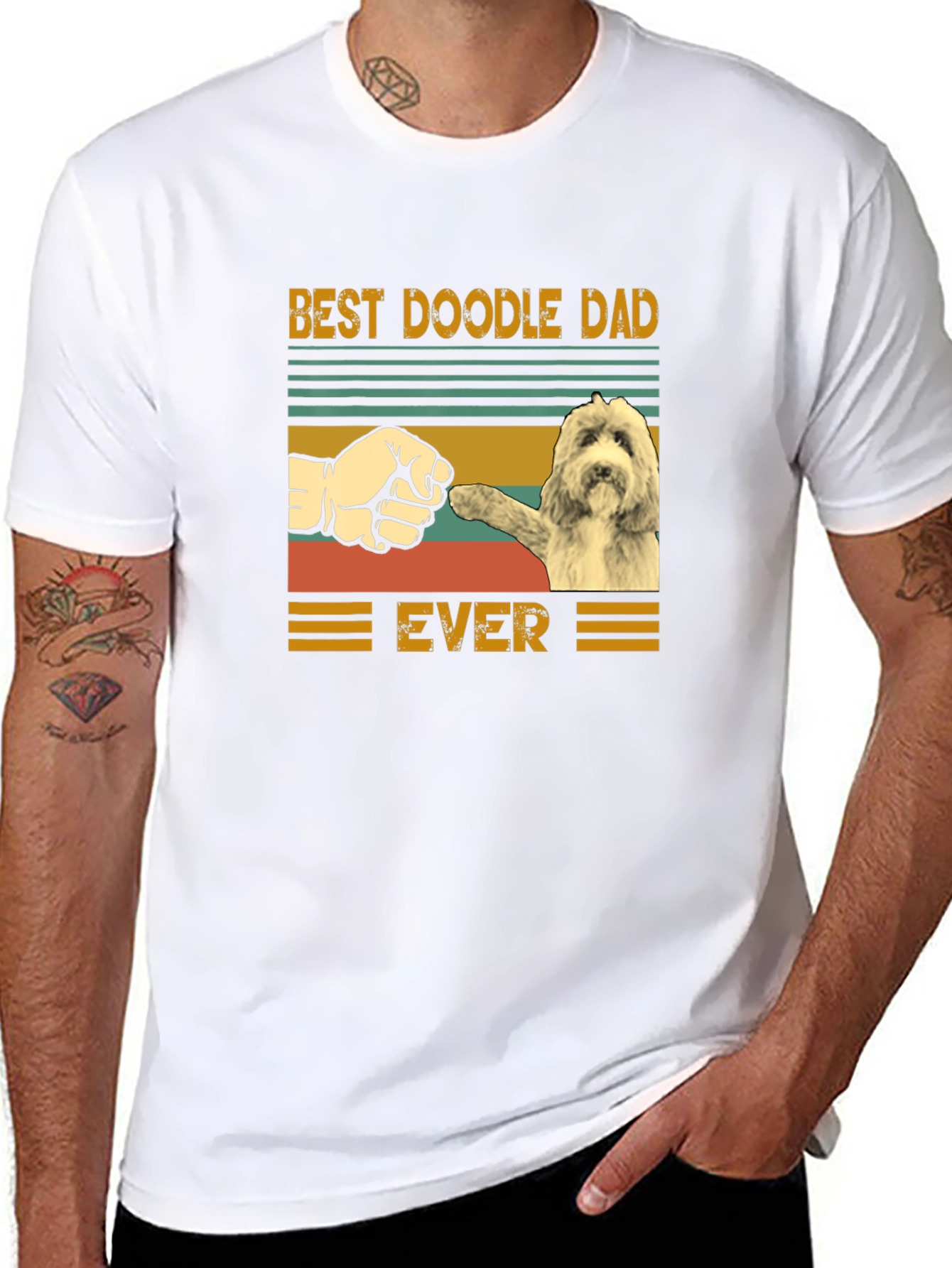 Best Doodle Dad Ever T-Shirt - 8