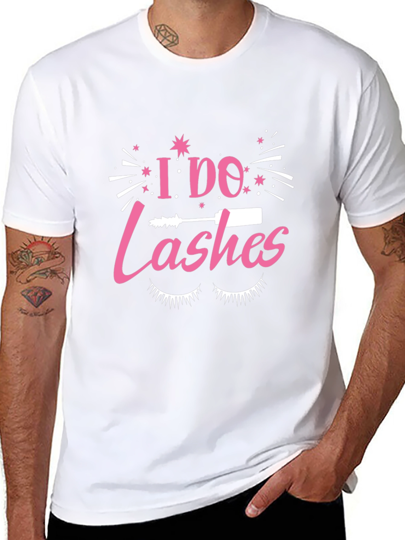 Black I Do Lashes T-Shirt - Eyelash Tech Apparel view 8