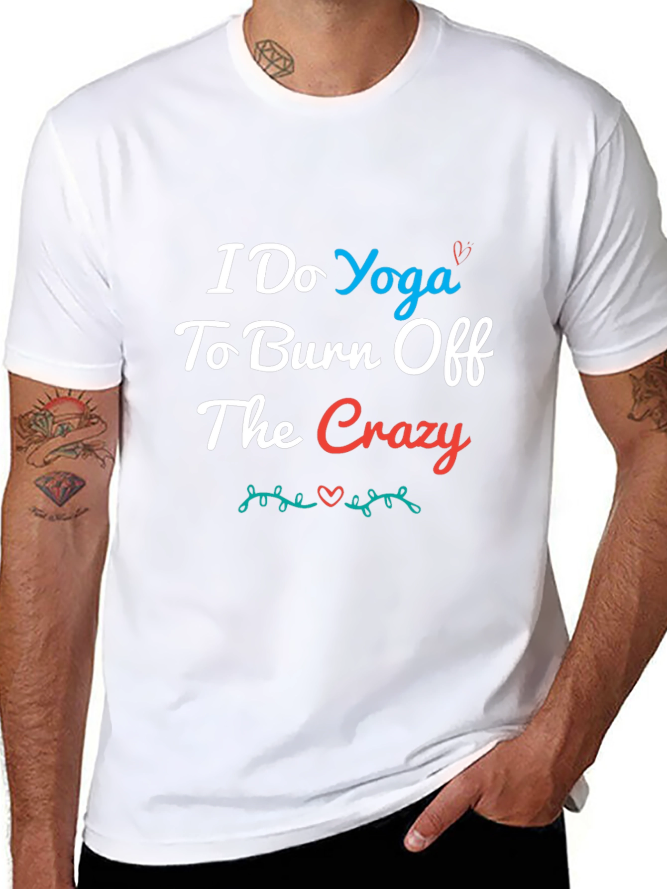 Black Yoga Crazy Burn Off Tee view 8