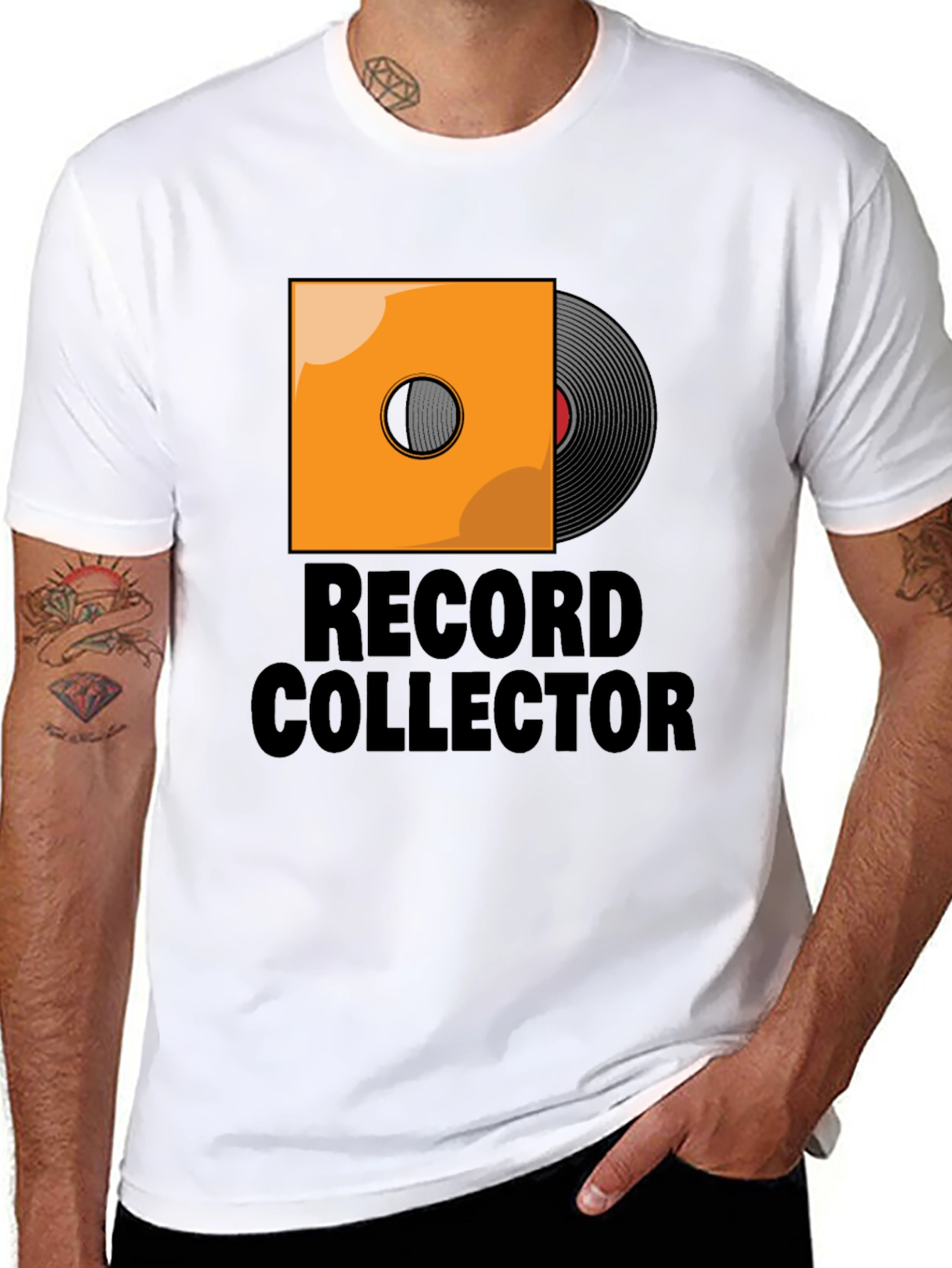 Black Record Collector T-Shirt view 8