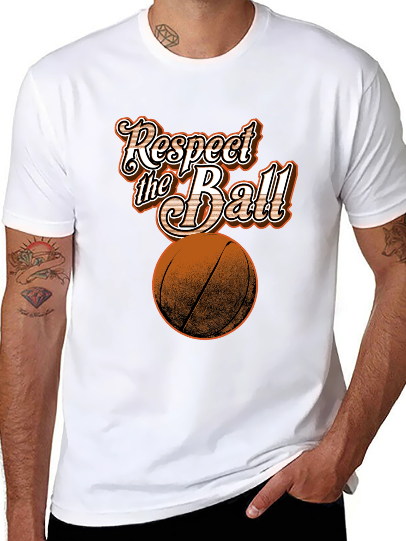 Black Respect the Ball Graphic T-Shirt view 8