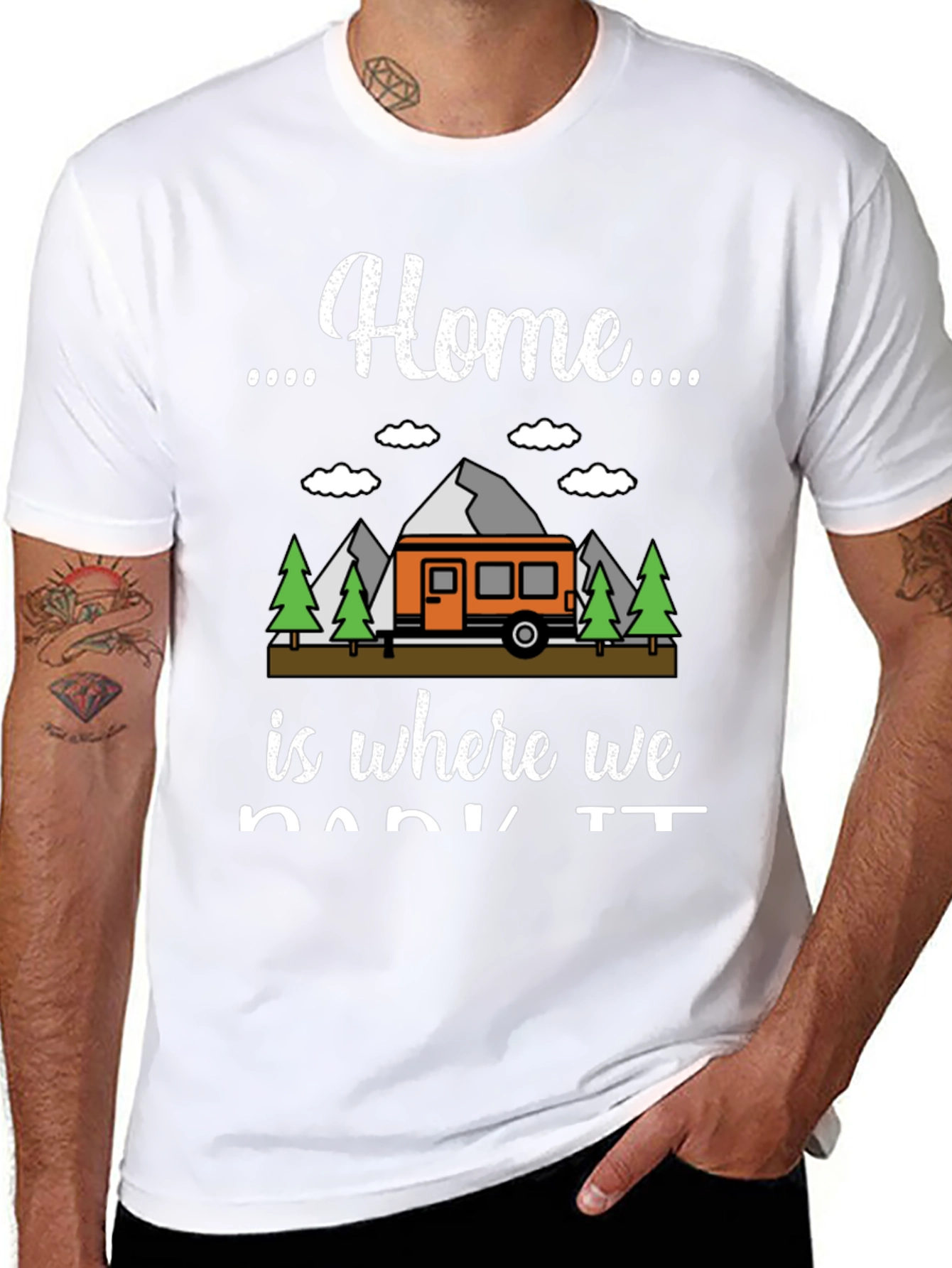 Black Home is Where We Park It T-Shirt view 8