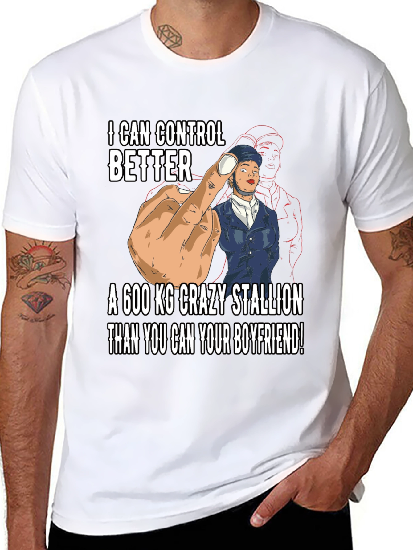 Black I Can Control Better Graphic T-Shirt view 8